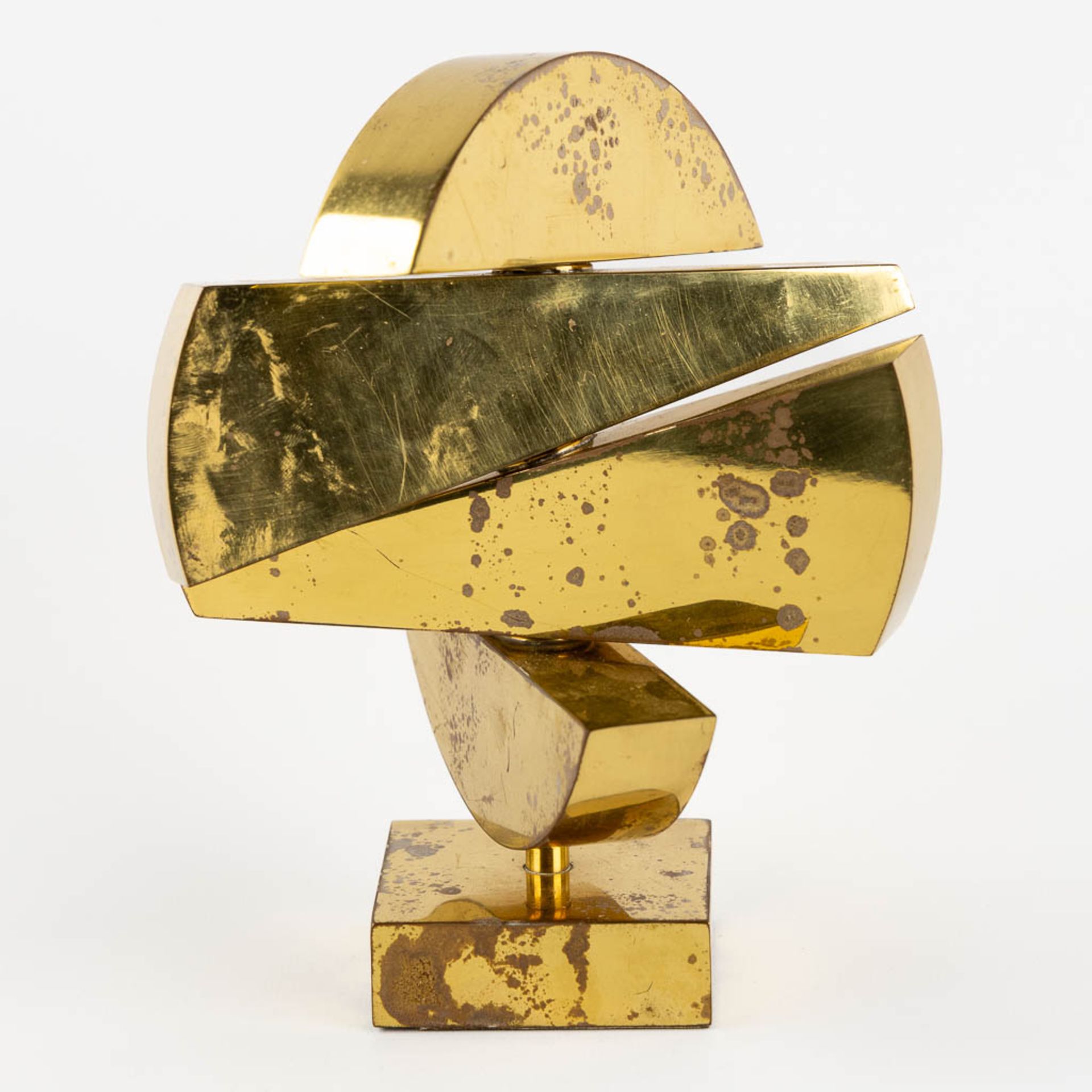 Nicolas TIMAR (1939) 'Revolving sculpture' polished bronze. (H:16,5 x D:14 cm) - Bild 6 aus 10