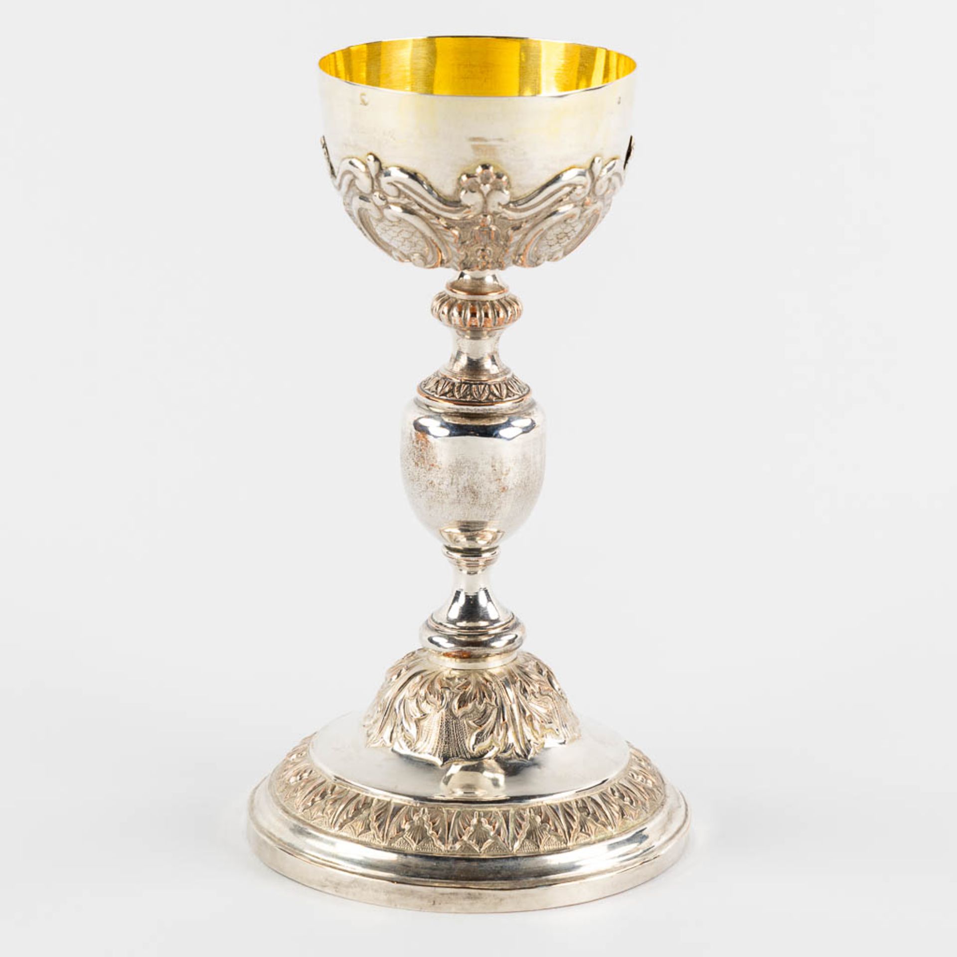 De Meyer-Van Den Berghe (1805-1871) 'Chalice' Neobaroque, Ghent, Belgium, 1831-1869. (H:24,5 x D:14 - Image 5 of 11