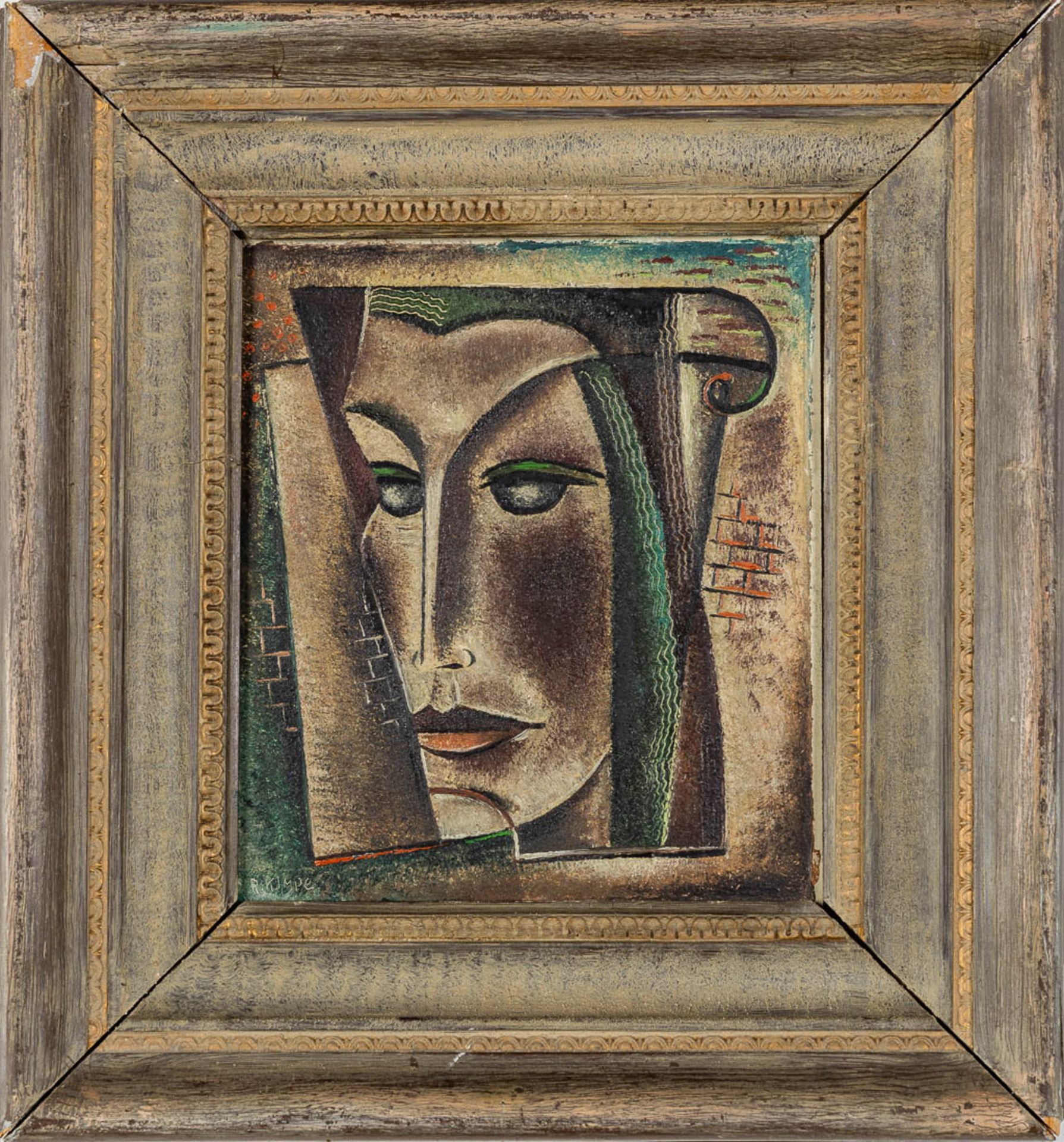 Reimond Jozef Peter KIMPE (1885-1970) 'Sujet Décoratif' oil on panel. (W:21 x H:24 cm) - Image 3 of 5