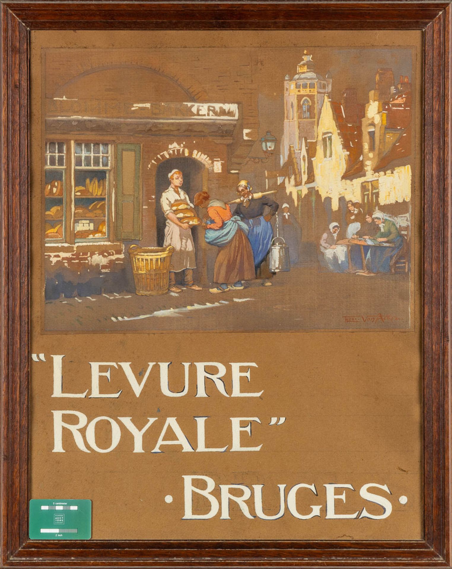 Flori VAN ACKER (1858-1940) &quot;Levure Royale Bruges&quot;. (W:56 x H:72 cm) - Image 2 of 7