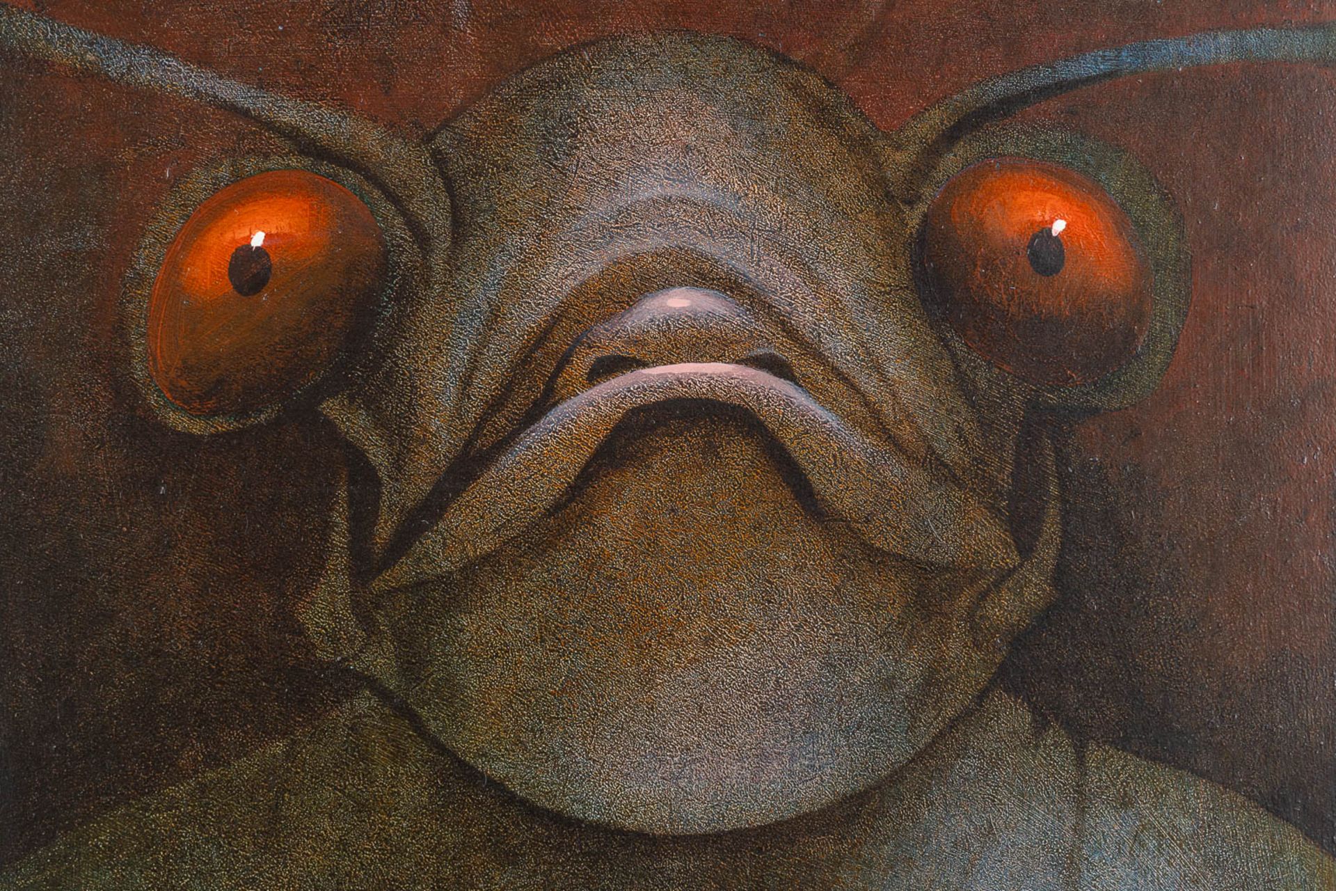 Frank BOGAERT (1950-2014) 'Insect' oil on panel. (W:30 x H:40 cm) - Image 4 of 6