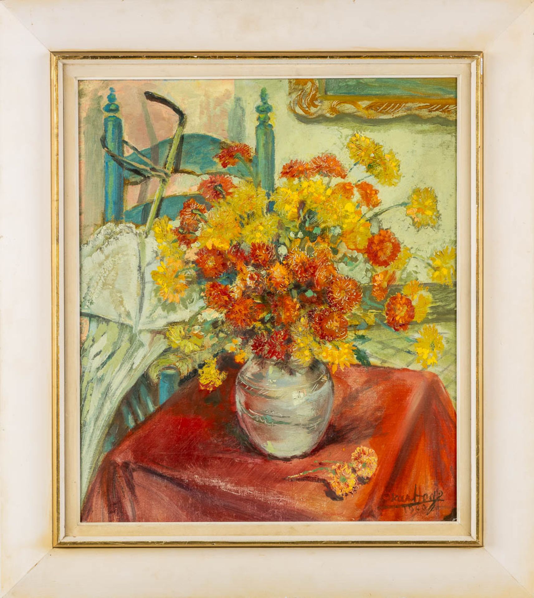 Oscar HOGE (1884-1965) 'Flowers' 1950. (W:60 x H:70 cm) - Bild 3 aus 7