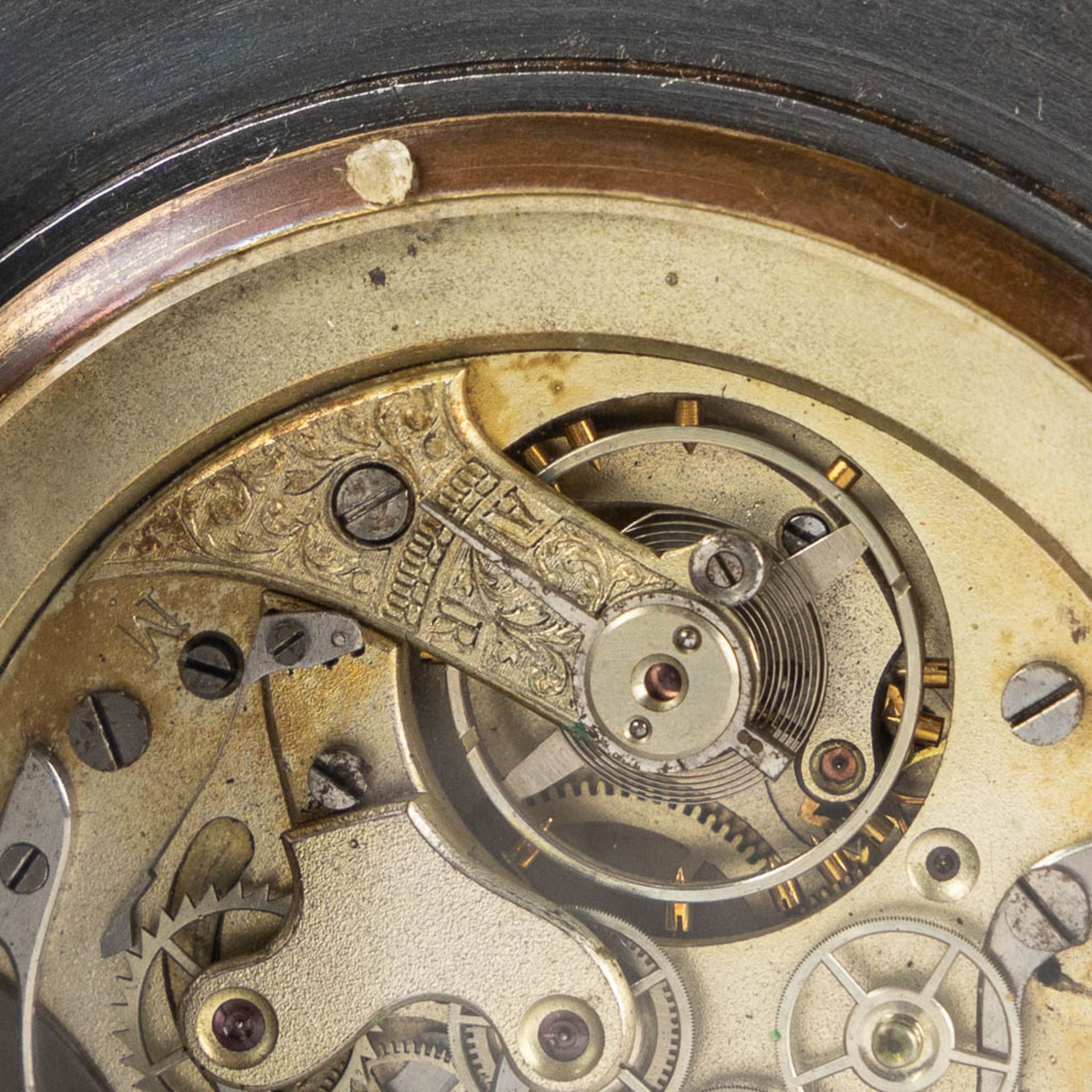 An antique 'Chronograph' pocket watch, first half of the 20th C. (W:6,4 x H:10 cm) - Image 11 of 11