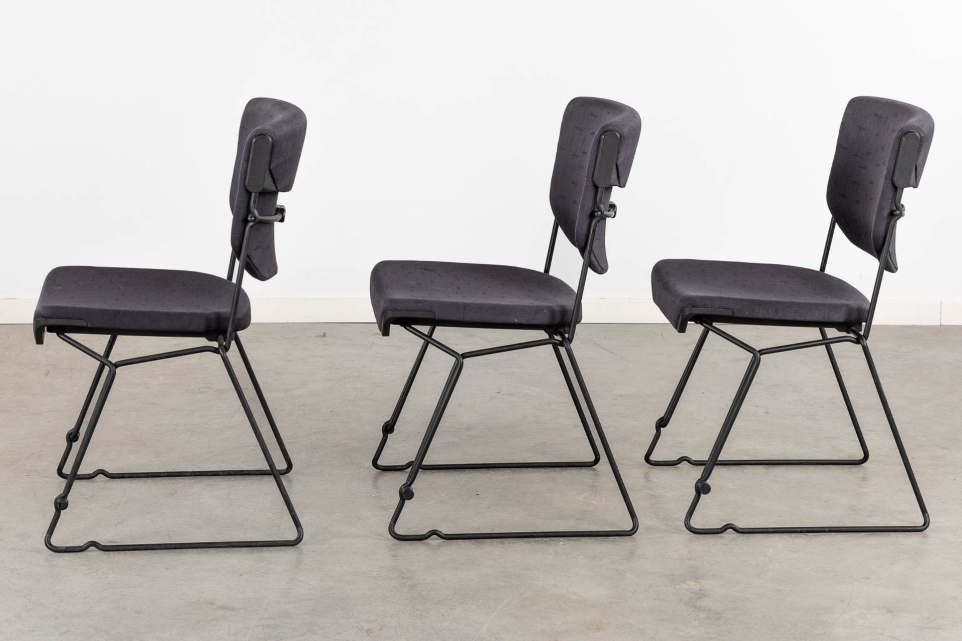 Albert STOLL (XX) Three Chairs, for Giroflex. (L:53 x W:53 x H:83 cm) - Bild 4 aus 11
