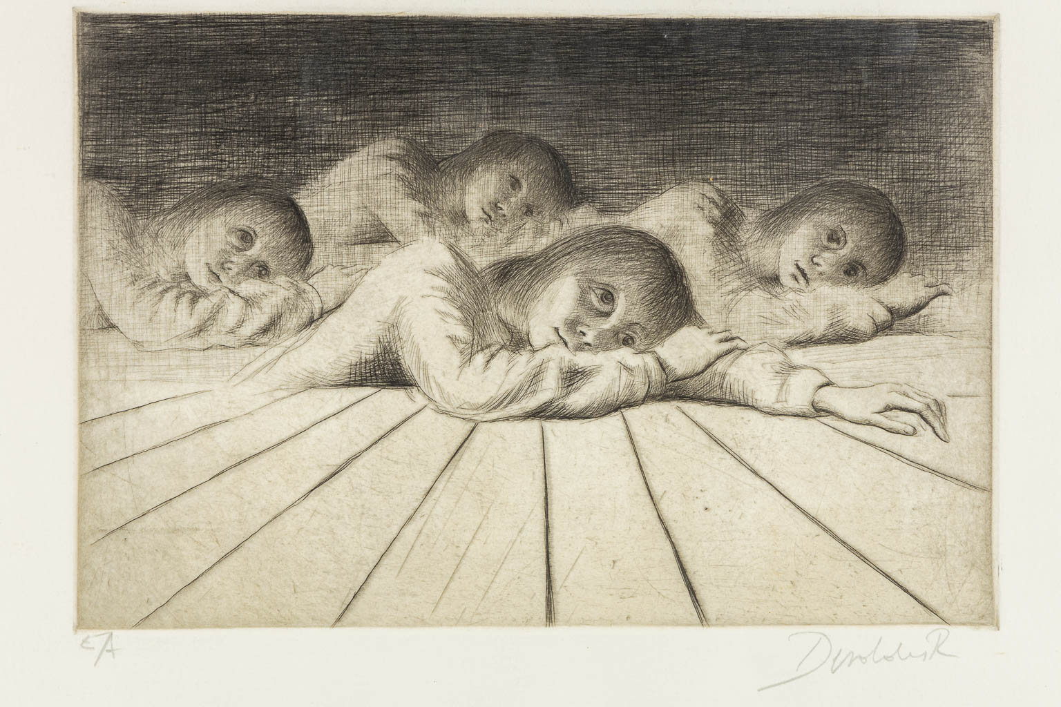 Roland DEVOLDER (1938) 'Four Etchings'. (W:34,5 x H:49,5 cm) - Image 9 of 17