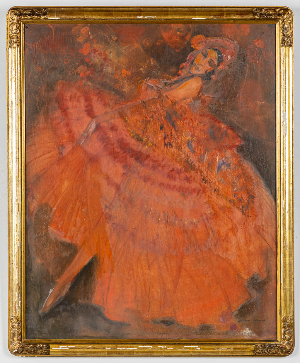 Karel VAN BELLE (1884-1959) 'Dancer'. (W:81 x H:101 cm) - Image 3 of 6