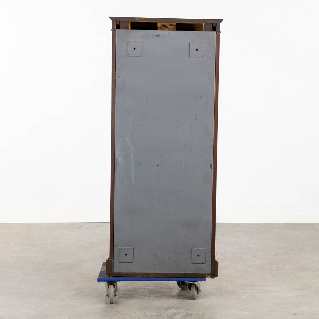 An armory cabinet/safe, metal mounted with wood. Circa 1980. (L:34 x W:60 x H:139 cm) - Image 6 of 13