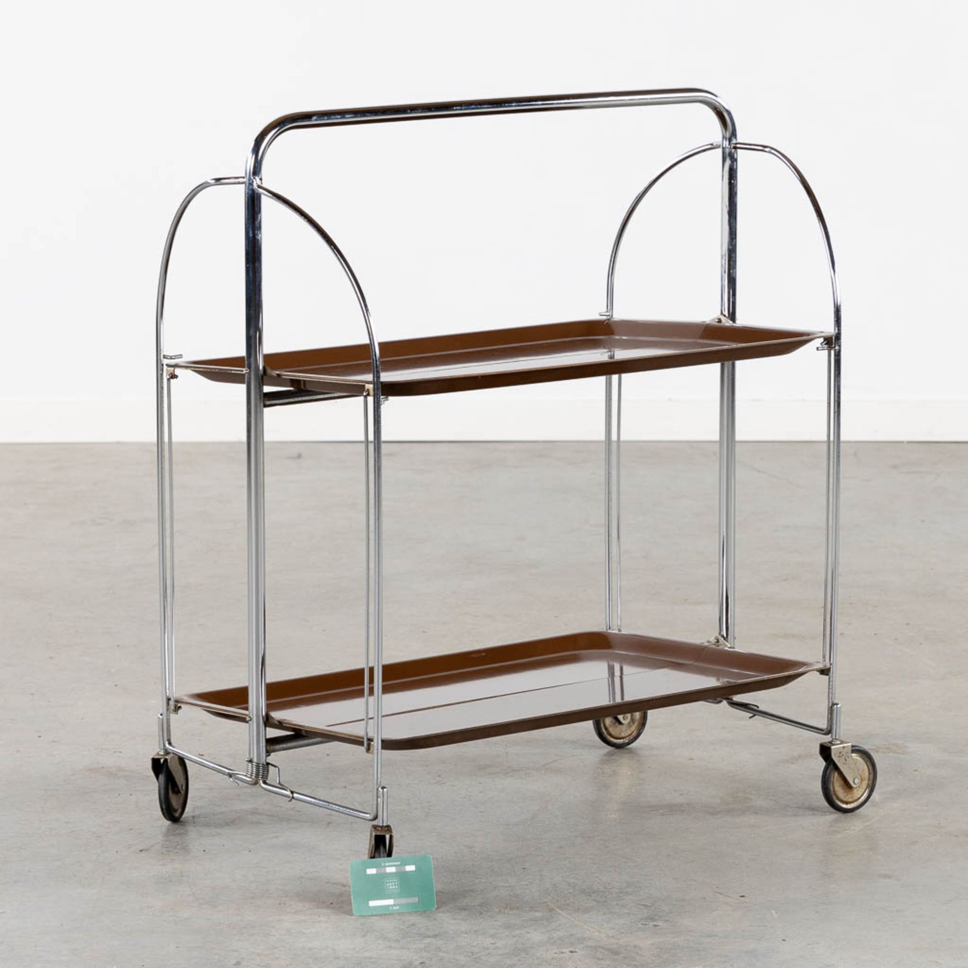 Bremshey Gerlinol, a foldable serving cart. (L:41 x W:79 x H:78 cm) - Bild 2 aus 10