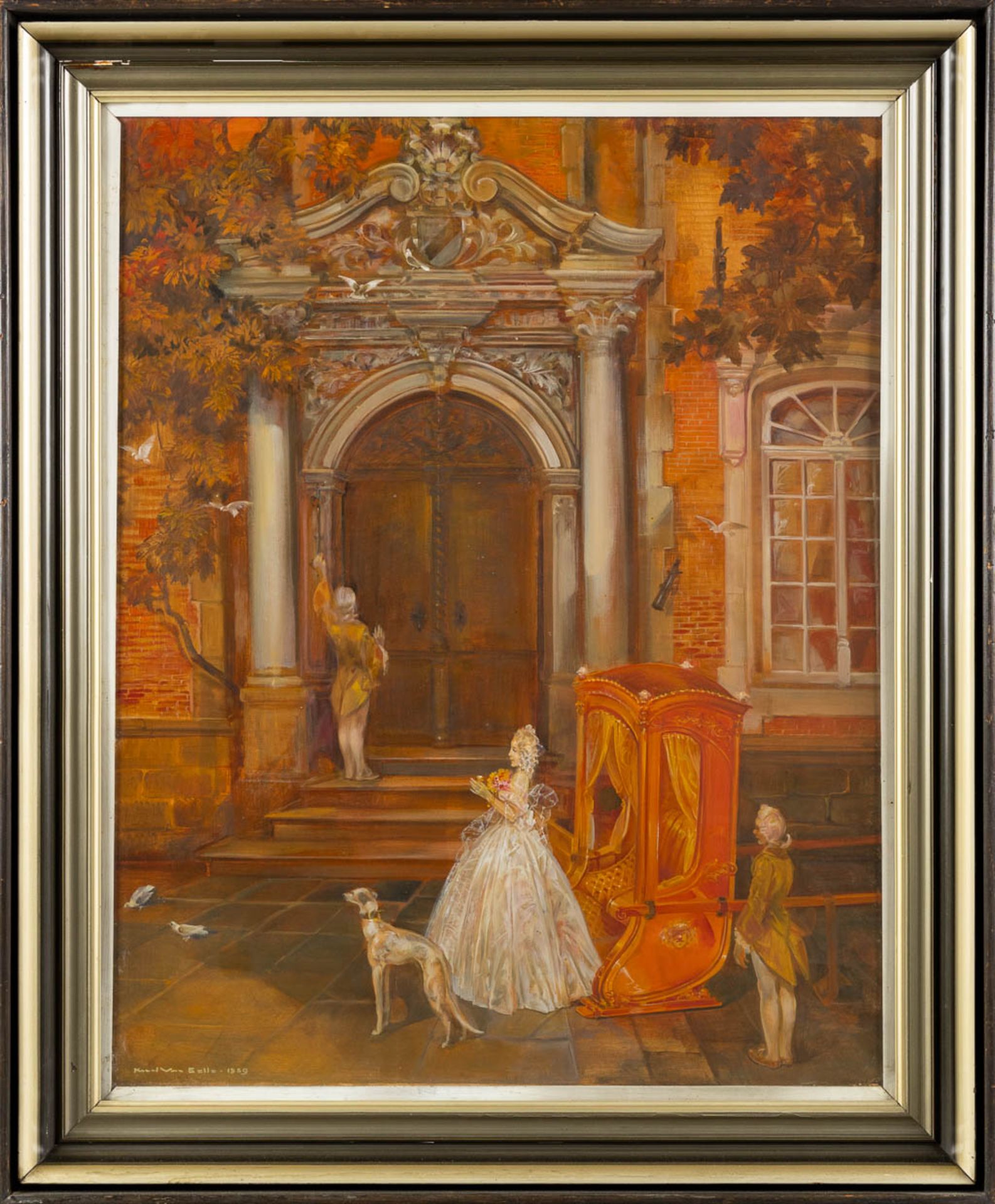 Karel VAN BELLE (1884-1959) 'The Arrival'. (W:80 x H:100 cm) - Image 3 of 7