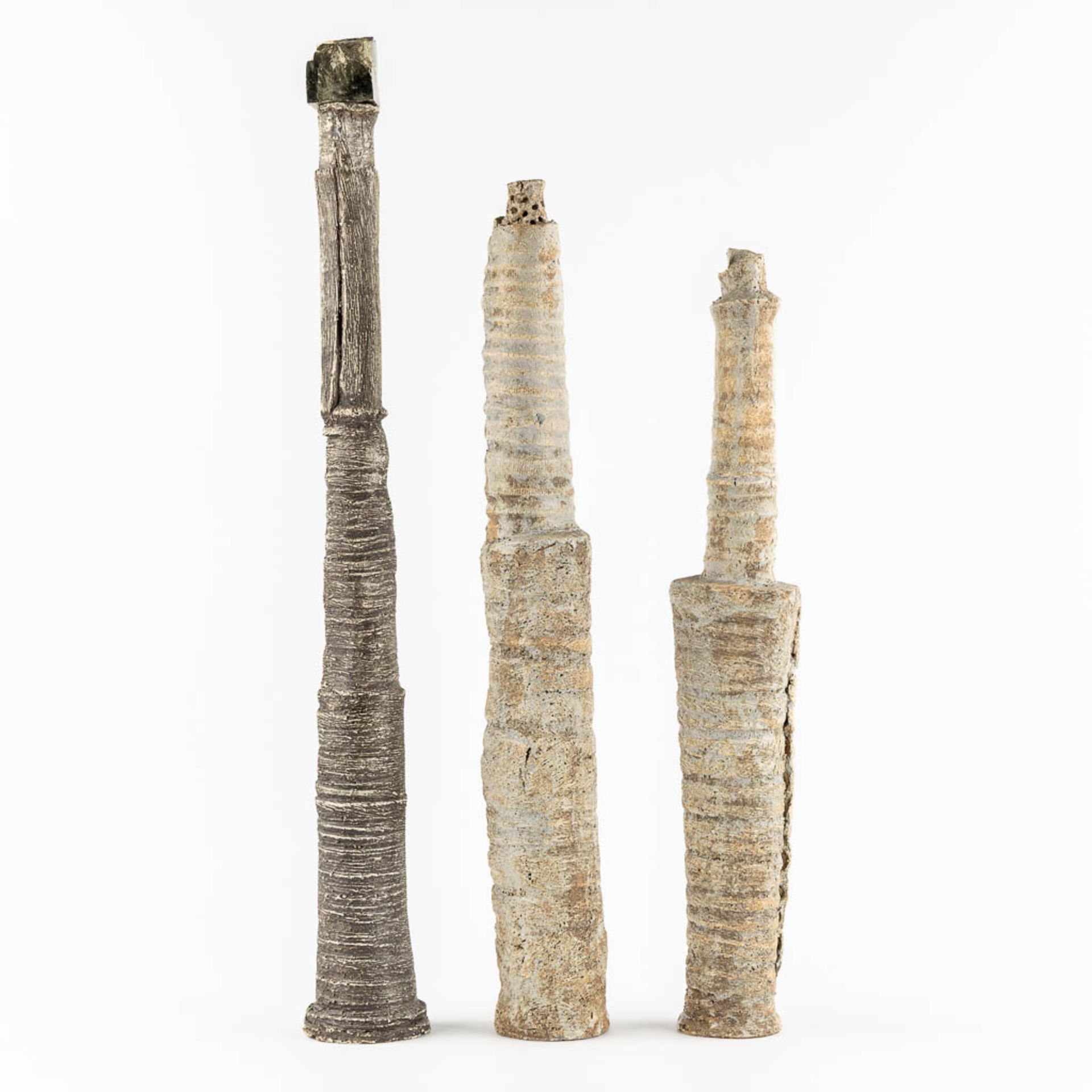 Pia MANU (XX) 'Three Decorative Sculptures'. (H:86,5 x D:11 cm) - Image 5 of 10