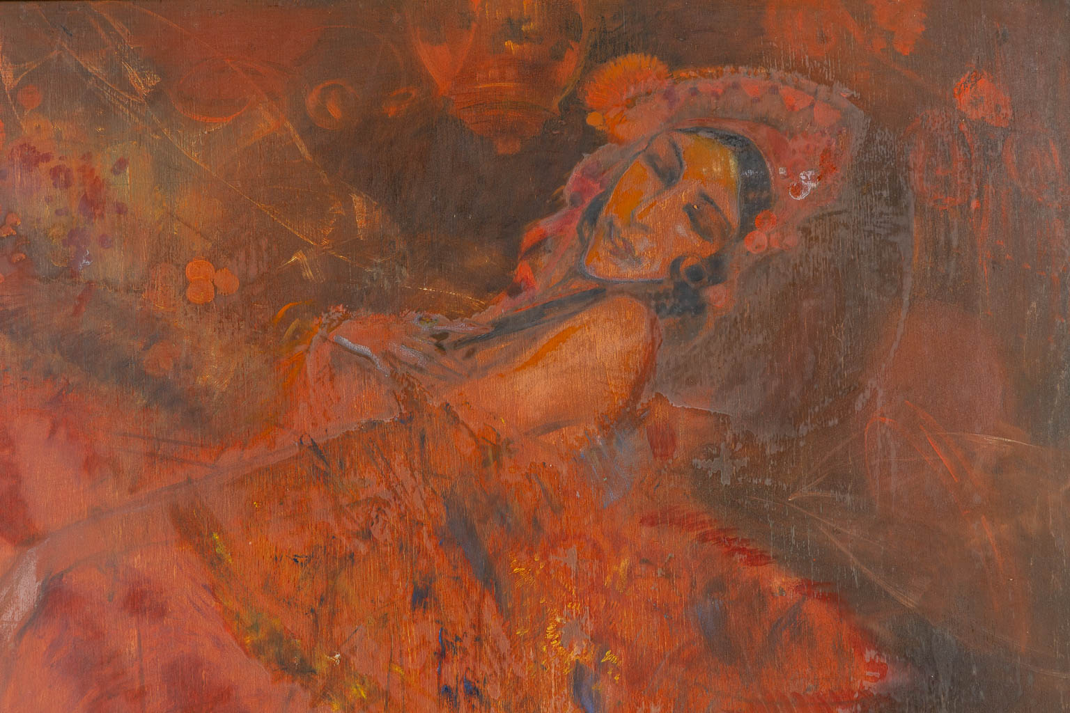 Karel VAN BELLE (1884-1959) 'Dancer'. (W:81 x H:101 cm) - Image 4 of 6