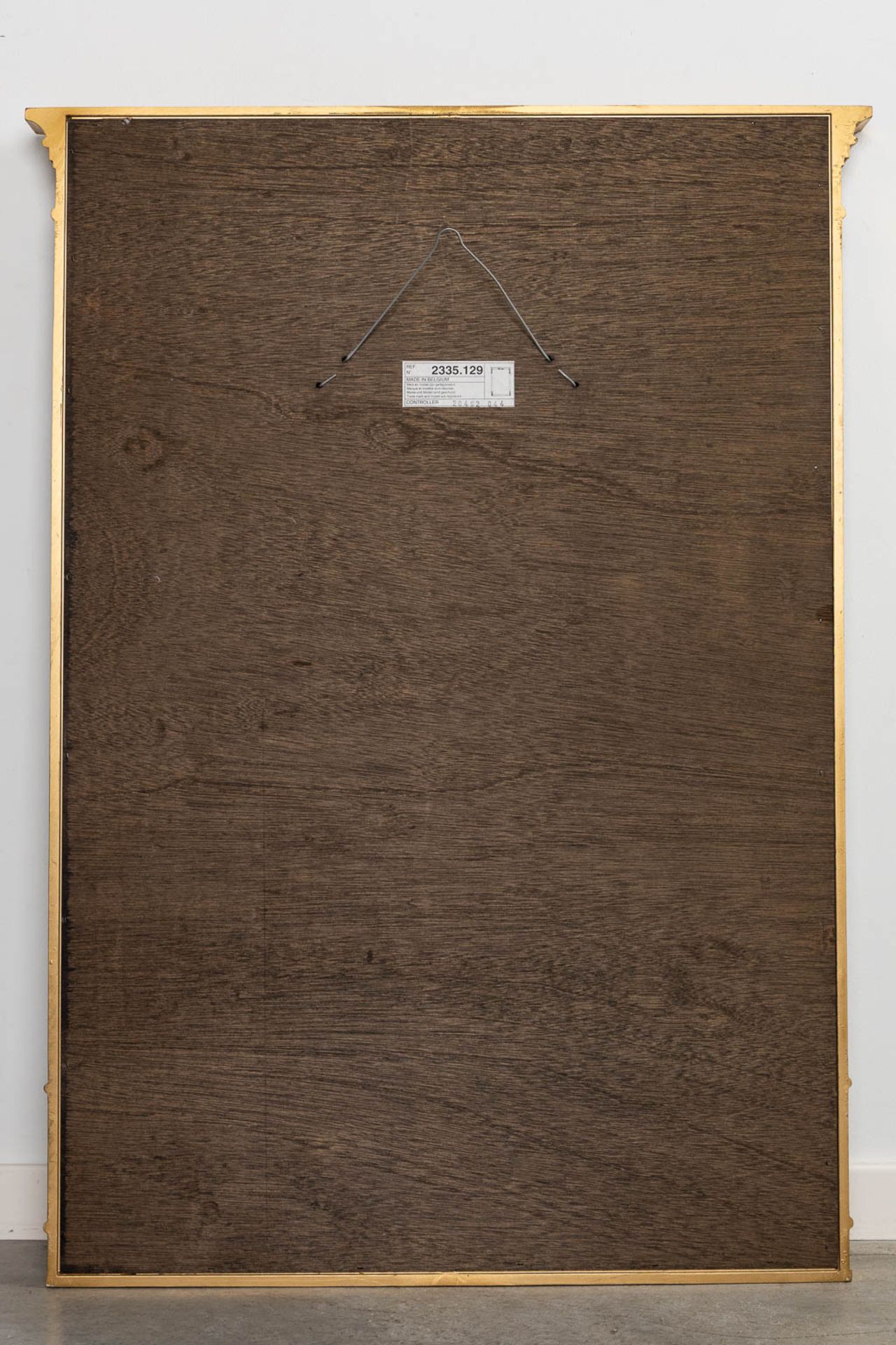 Deknudt, a mirror, gilt wood in Empire style. (W:74 x H:102 cm) - Image 7 of 8