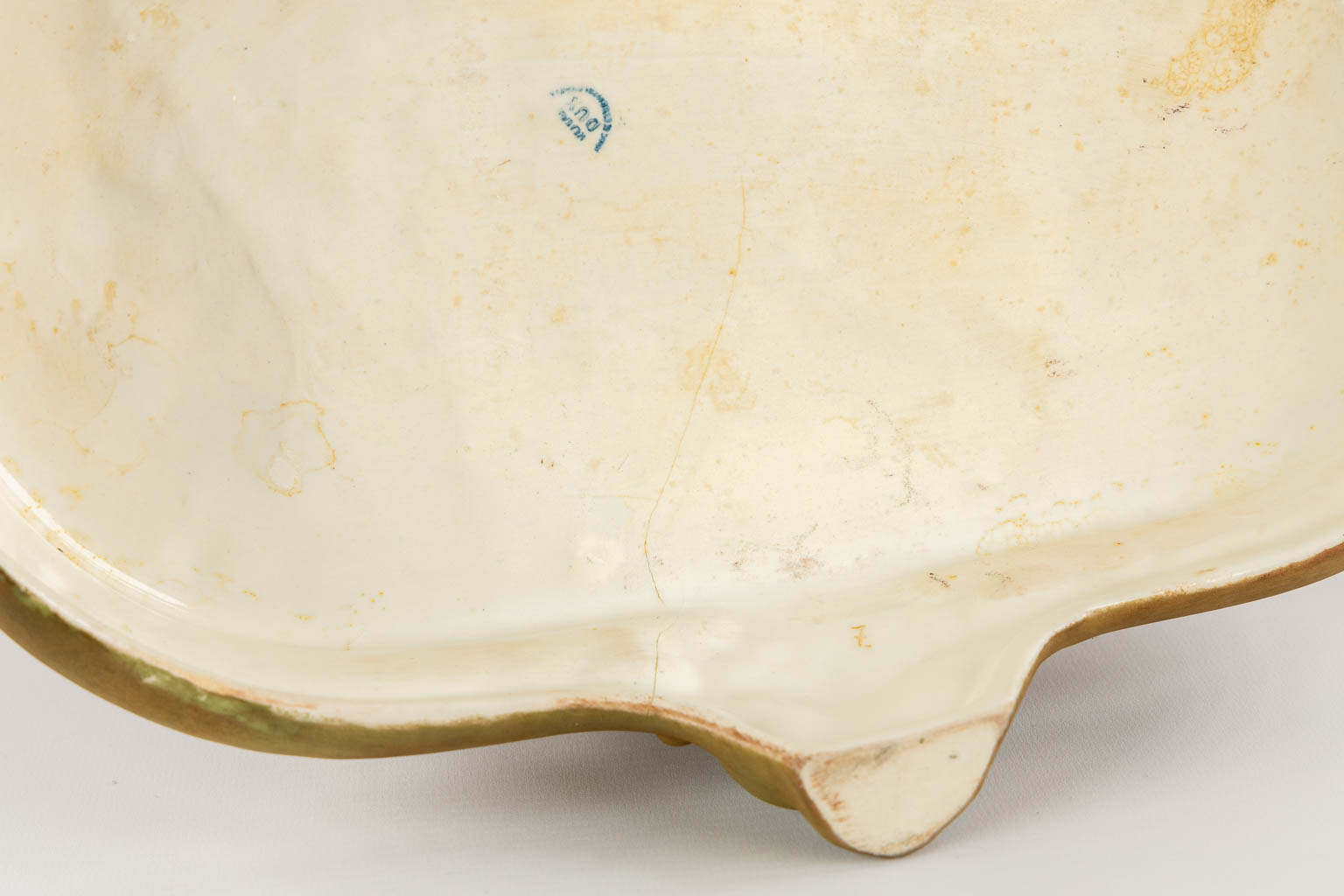 Royal Dux, a 'Sedan Chair', polychrome porcelain. (L:23 x W:37 x H:40 cm) - Image 9 of 15
