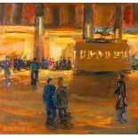 Alphons VERMEIR (1905-1994) 'Evening street view' 1962. (W:79 x H:74 cm)