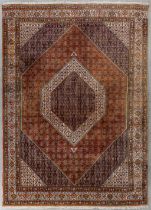 An Oriental hand-made carpet, Bidjar. (L:354 x W:253 cm)