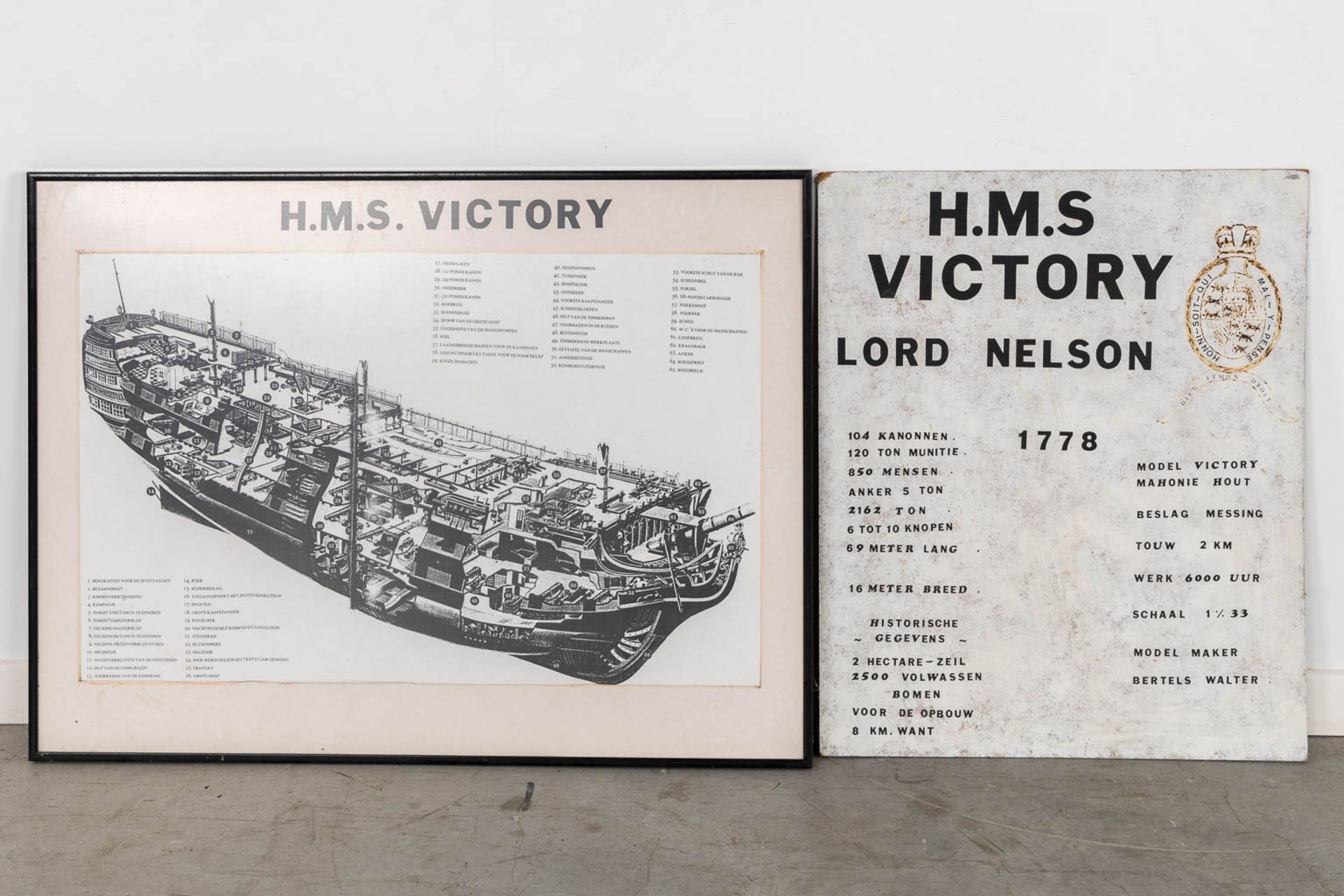 H.M.S. Victory, a large and decorative, hand-made ship. (L:56 x W:320 x H:285 cm) - Bild 18 aus 18