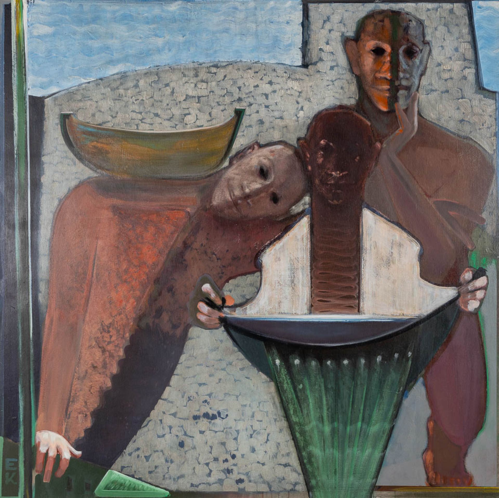 Eric KENGEN (1952) 'Untitled'. (W:150 x H:150 cm) - Image 3 of 6