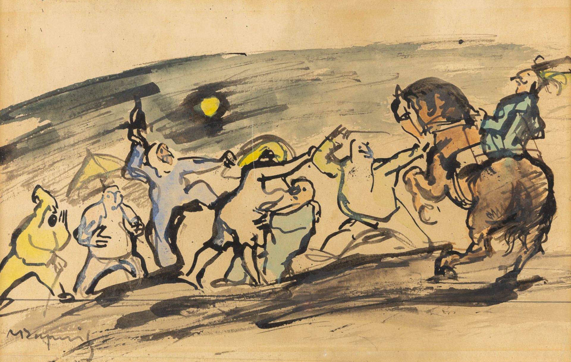 Maurice DUPUIS (1882-1959) 'Watercolour drawings'. (W:32 x H:21 cm) - Bild 5 aus 9