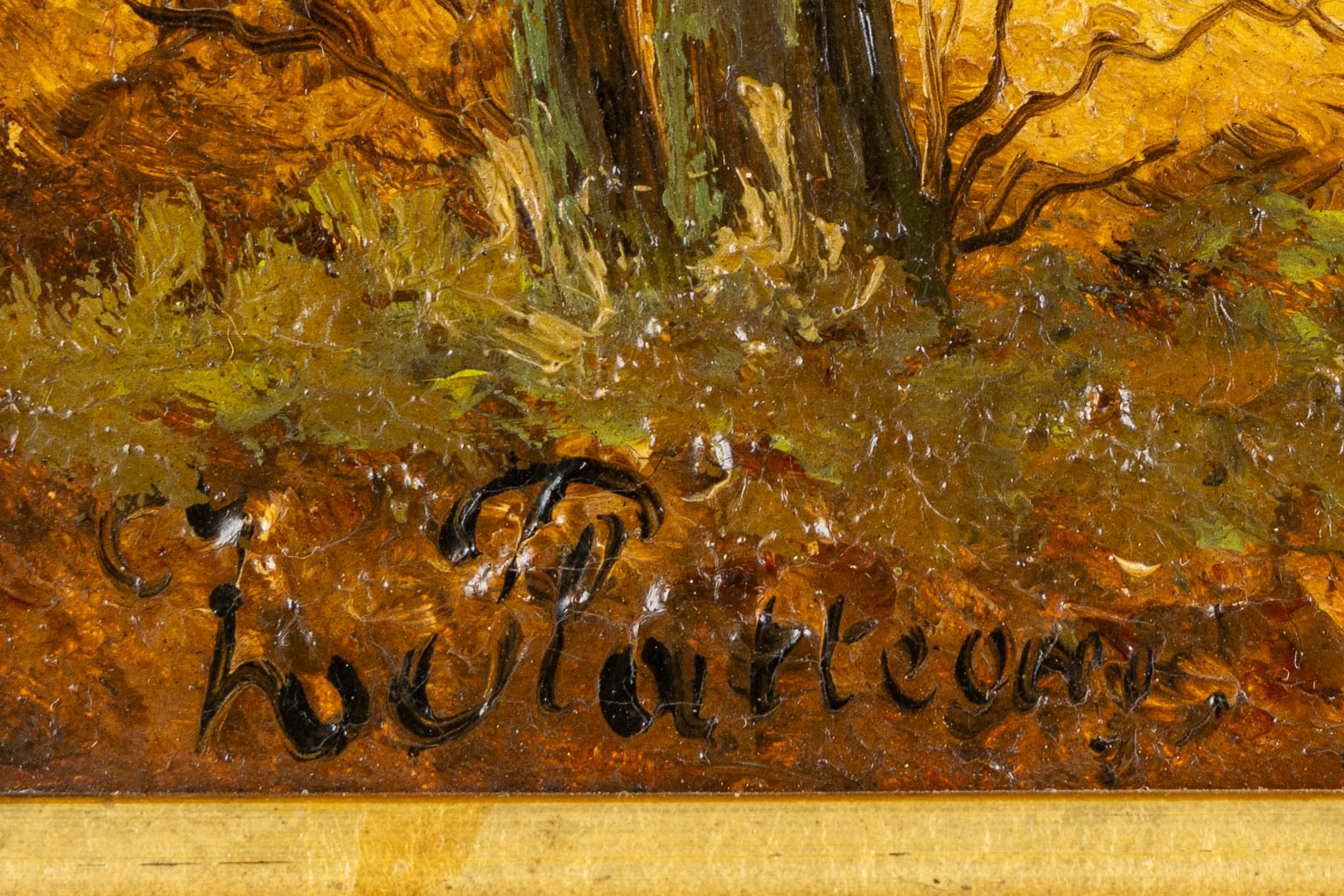 Zellie PLATTEAU (XIX) 'Forest View (2x)'. (W:17 x H:12 cm) - Image 10 of 12