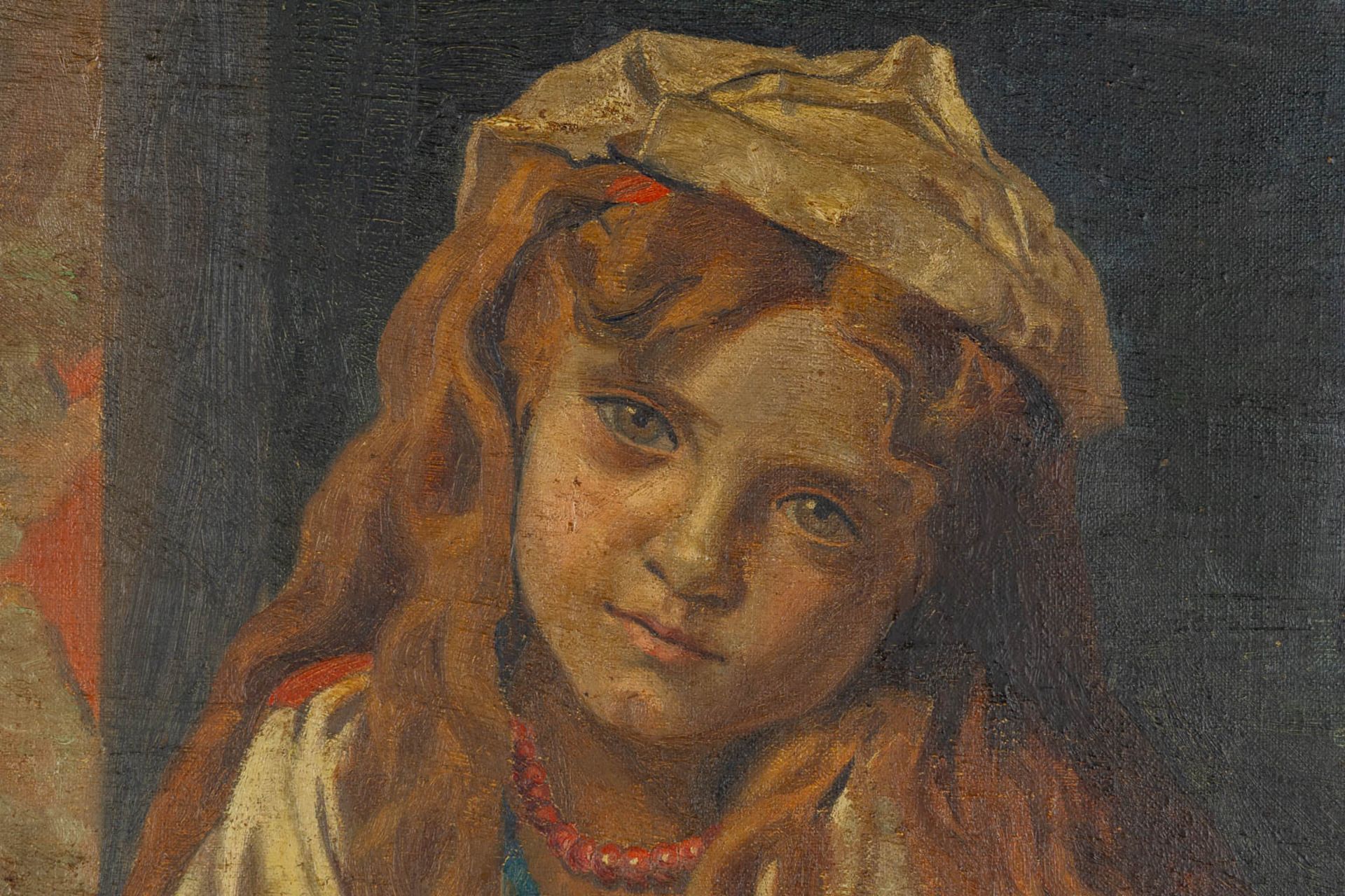 After Léon PERRAULT (1832-1908) 'Portrait of a young girl'. (W:65 x H:80 cm) - Bild 4 aus 7