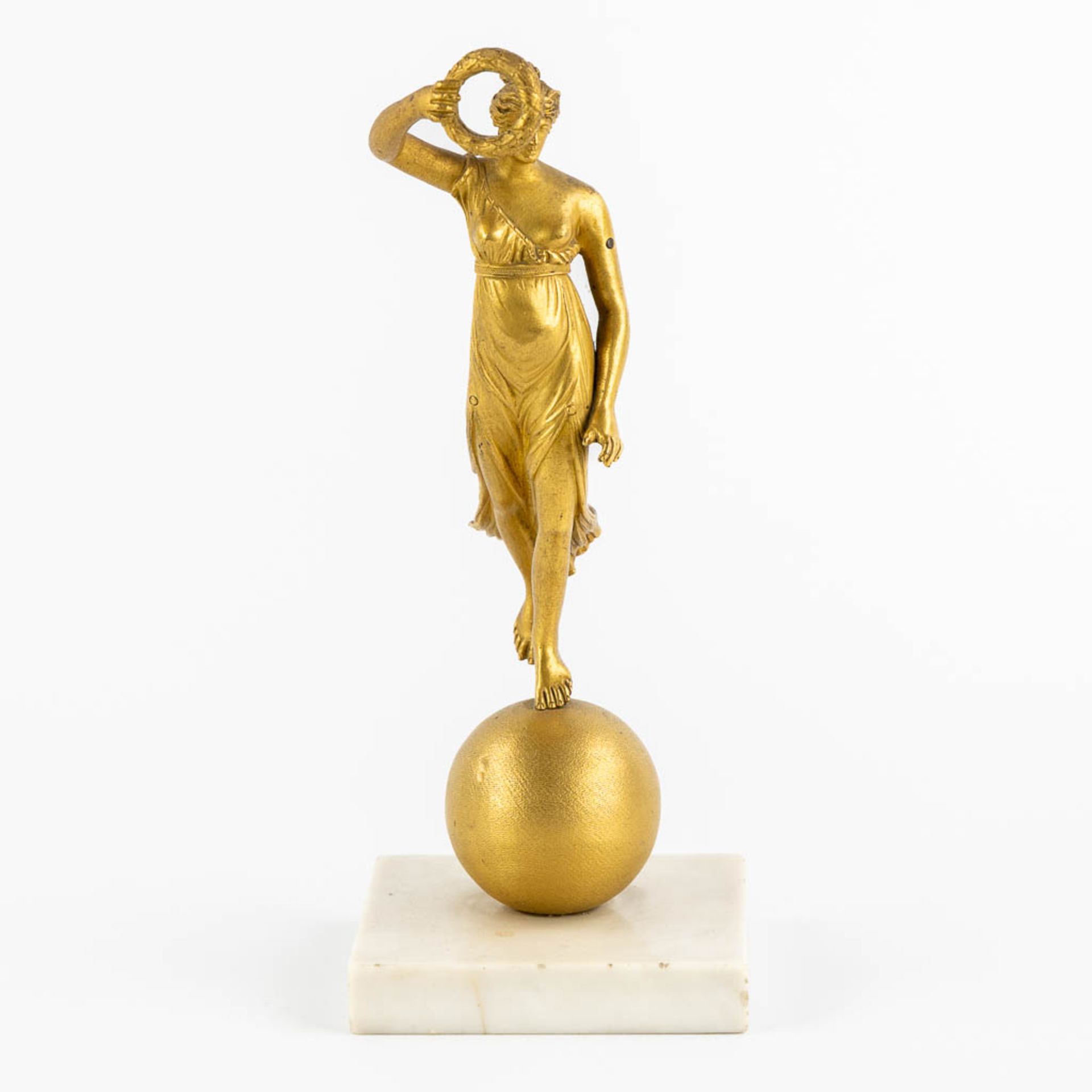 The Triumph of Venus', gilt bronze. Empire. France, 19th C. (H:24 cm) - Image 3 of 9