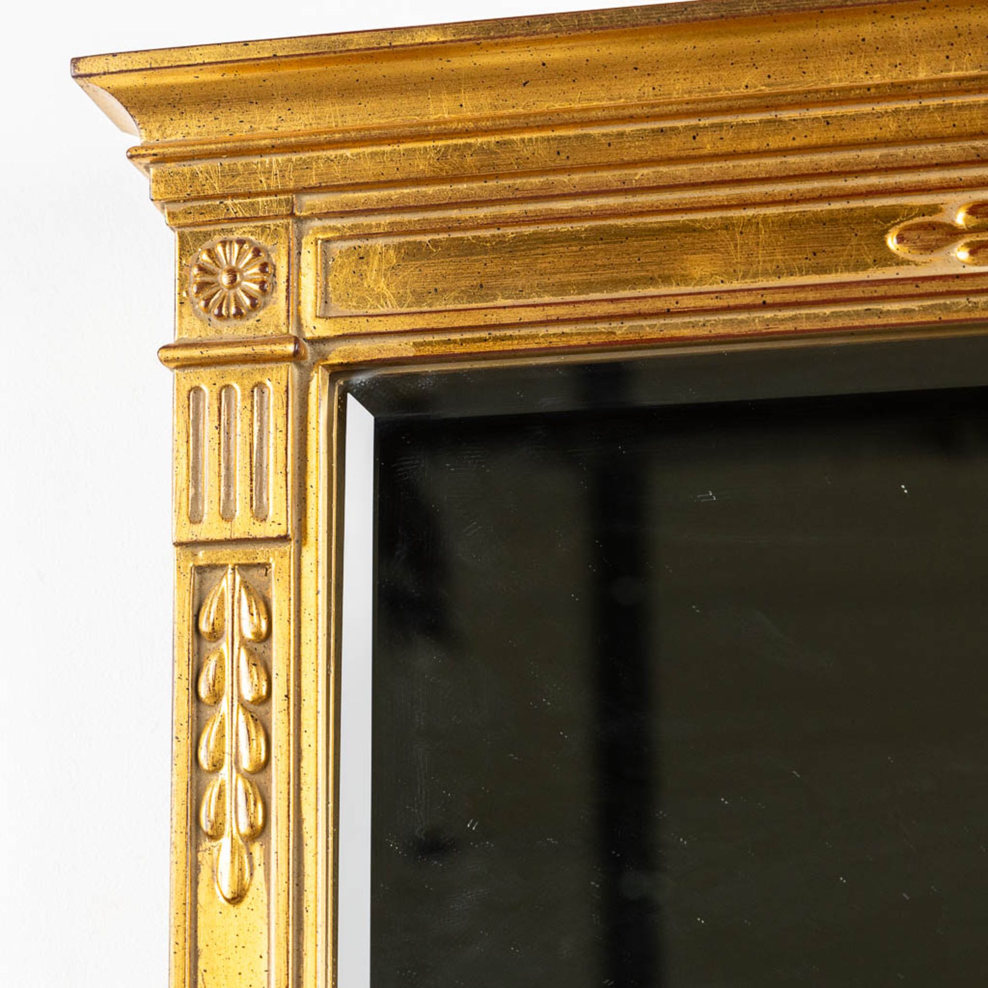 Deknudt, a mirror, gilt wood in Empire style. (W:74 x H:102 cm) - Bild 5 aus 8