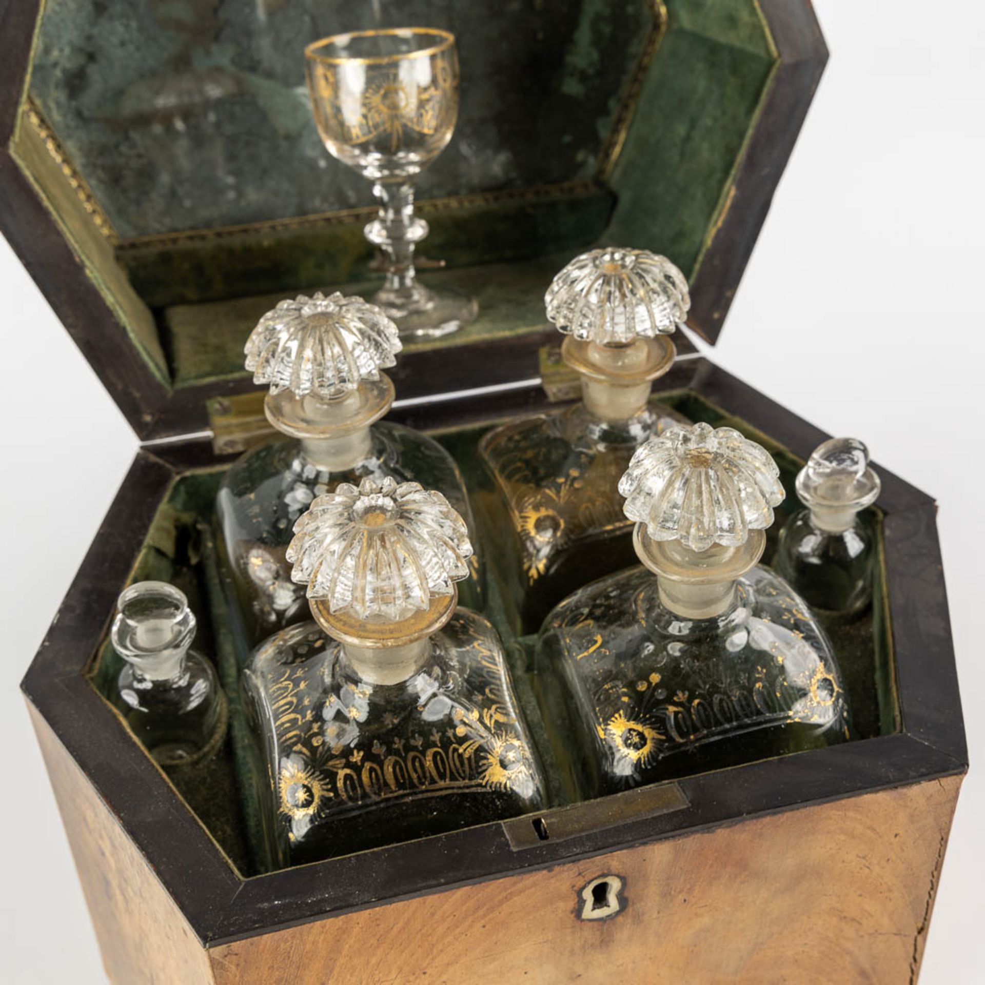 Three 'Cave à Liqueur', Liquor boxes. 19th and 20th C. (L:14 x W:35 x H:28 cm) - Bild 5 aus 9