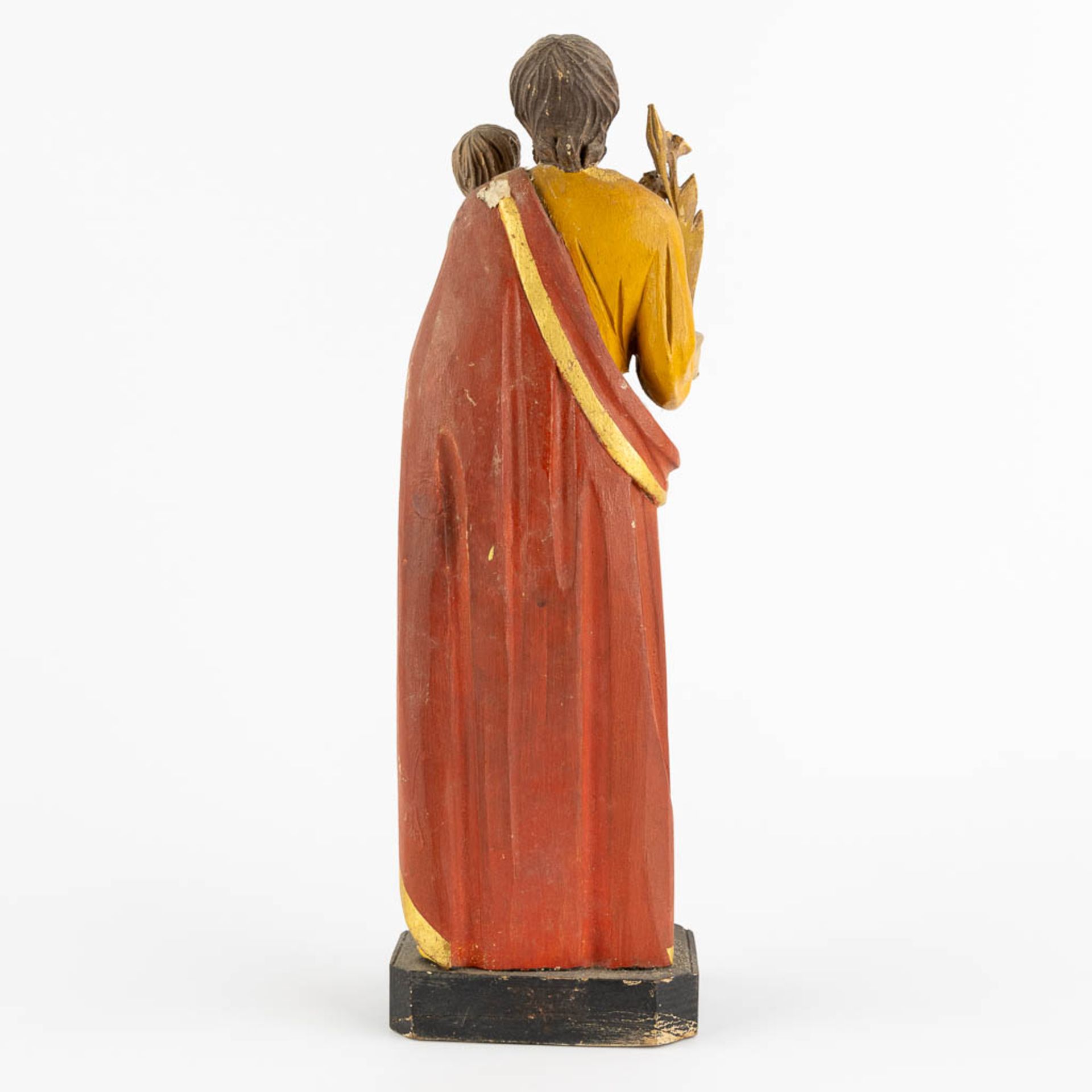 A collection of wood sculptured Corpus Christi and Saints. 19th and 20th C. (W:38 x H:53 cm) - Bild 8 aus 19