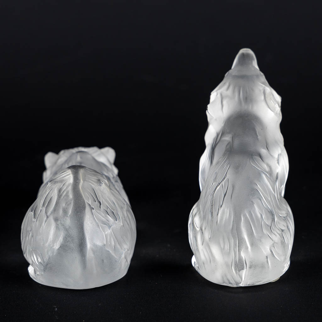Lalique France, Two bears. (L:4,5 x W:7,5 x H:8 cm) - Image 5 of 10