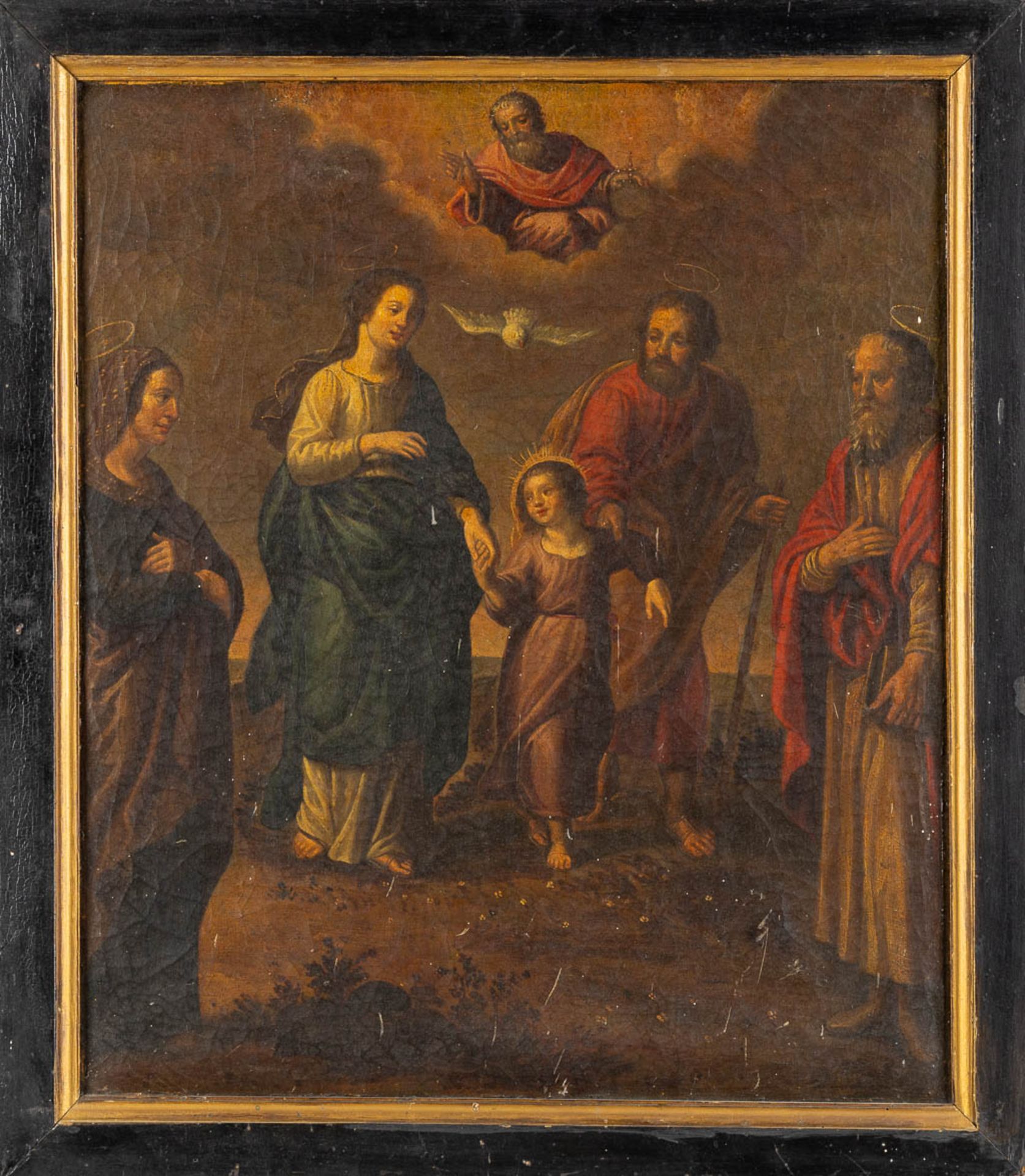 After Peter Paul Rubens, 'The Return of the Holy Family from Egypt', oil on canvas. (W:48 x H:58 cm) - Image 3 of 9