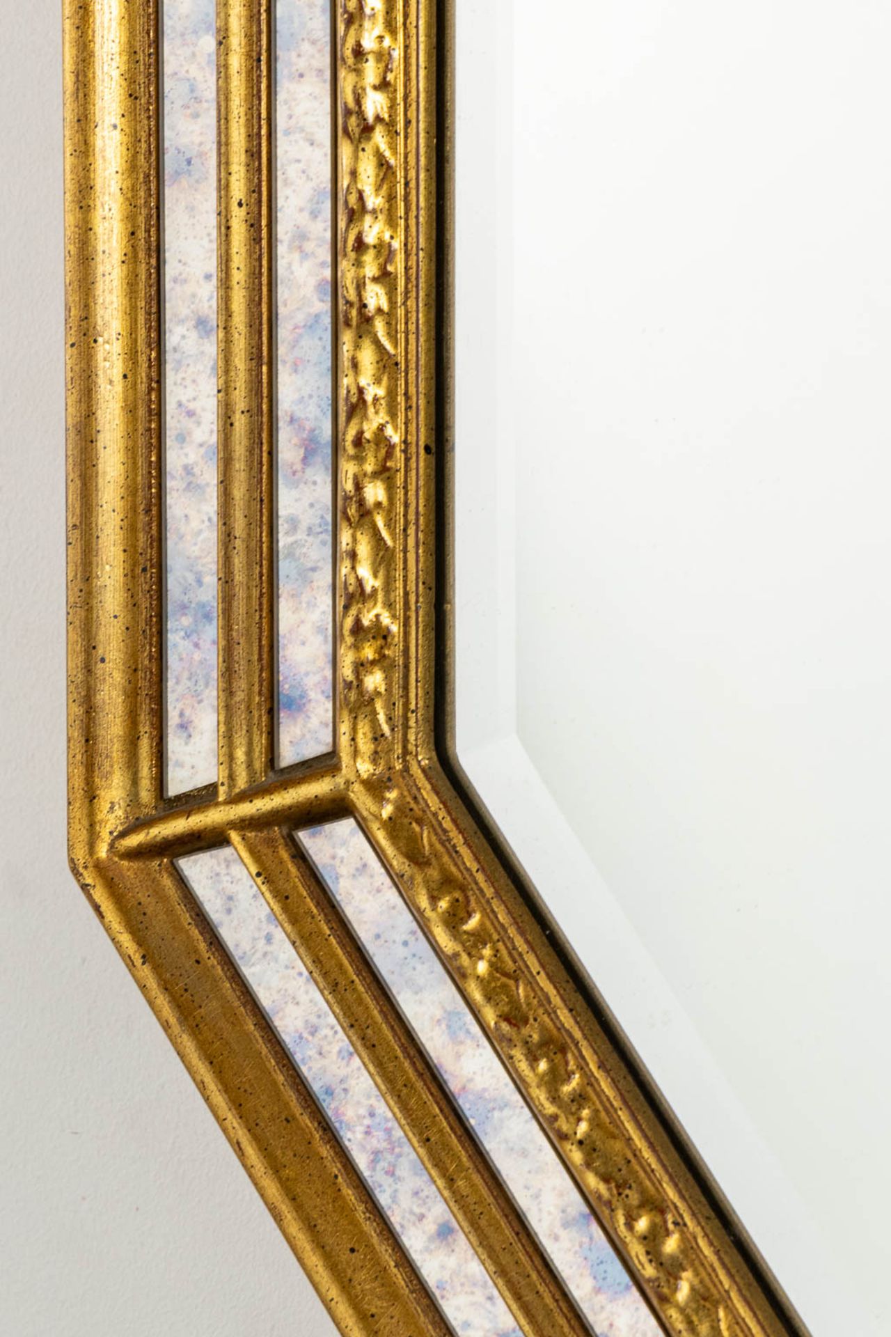 Deknudt, two mirrors. Gilt wood. (W:79 x H:125 cm) - Bild 5 aus 10