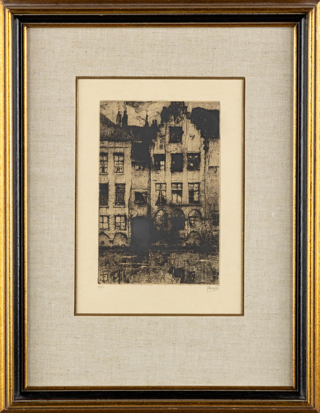 Jules DE BRUYCKER (1870-1945) 'Two etchings'. (W:15,8 x H:24 cm) - Image 3 of 11