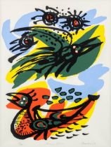 Anton ROOSKENS (1906-1976) 'Nuages Bleues'. (W:75,5 x H:92,5 cm)