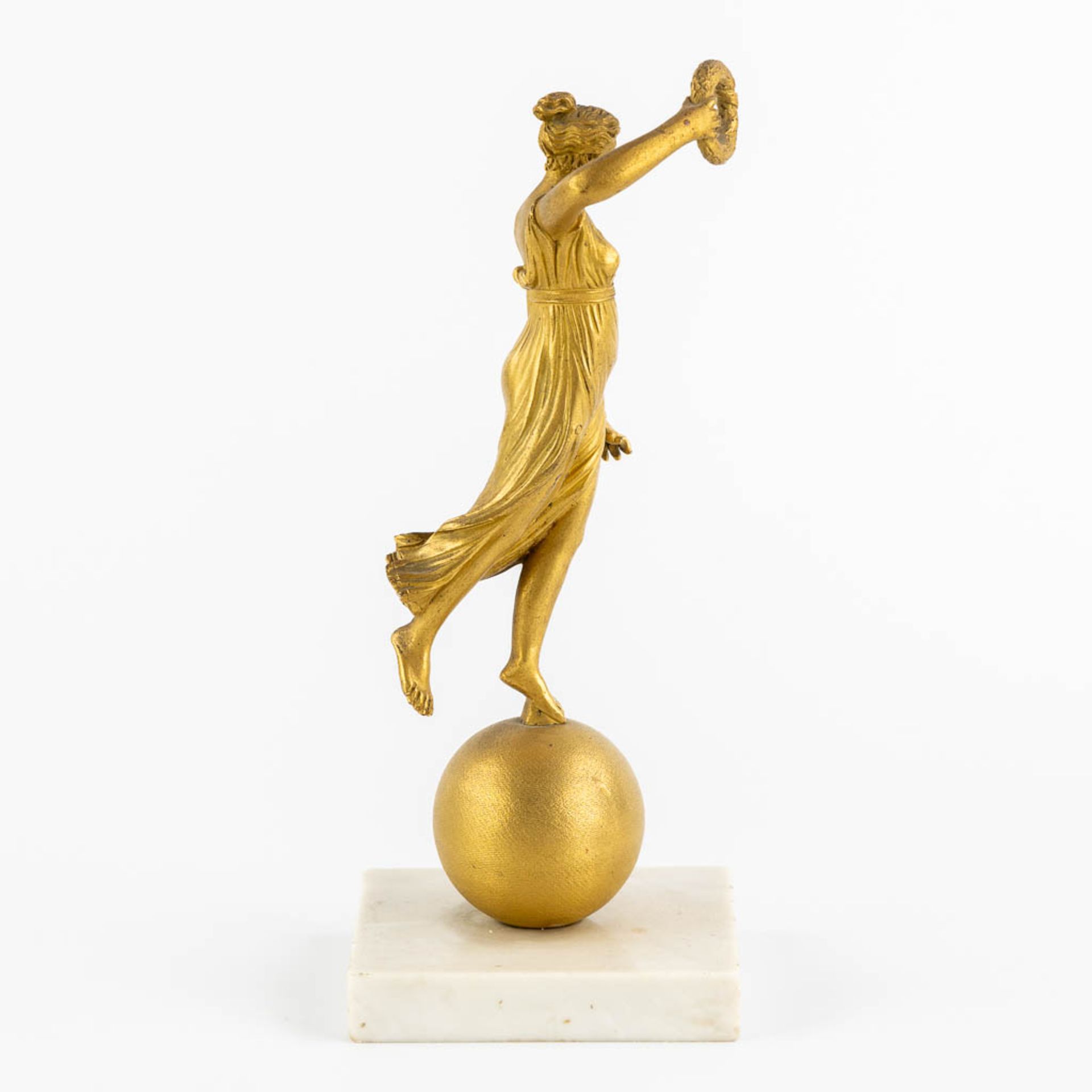 The Triumph of Venus', gilt bronze. Empire. France, 19th C. (H:24 cm) - Image 4 of 9
