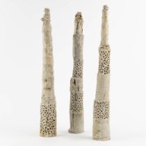 Pia MANU (XX) 'Three Decorative sculptures'. (H:73 cm)
