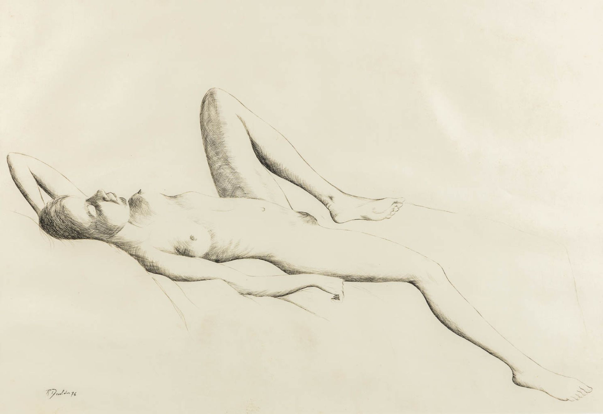 Roland DEVOLDER (1938) 'Drawing and a coloured etching'. (W:68 x H:47 cm) - Bild 8 aus 10
