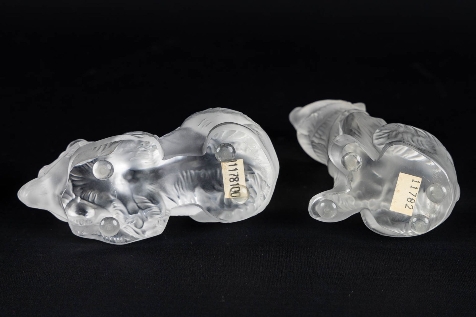 Lalique France, Two bears. (L:4,5 x W:7,5 x H:8 cm) - Bild 7 aus 10