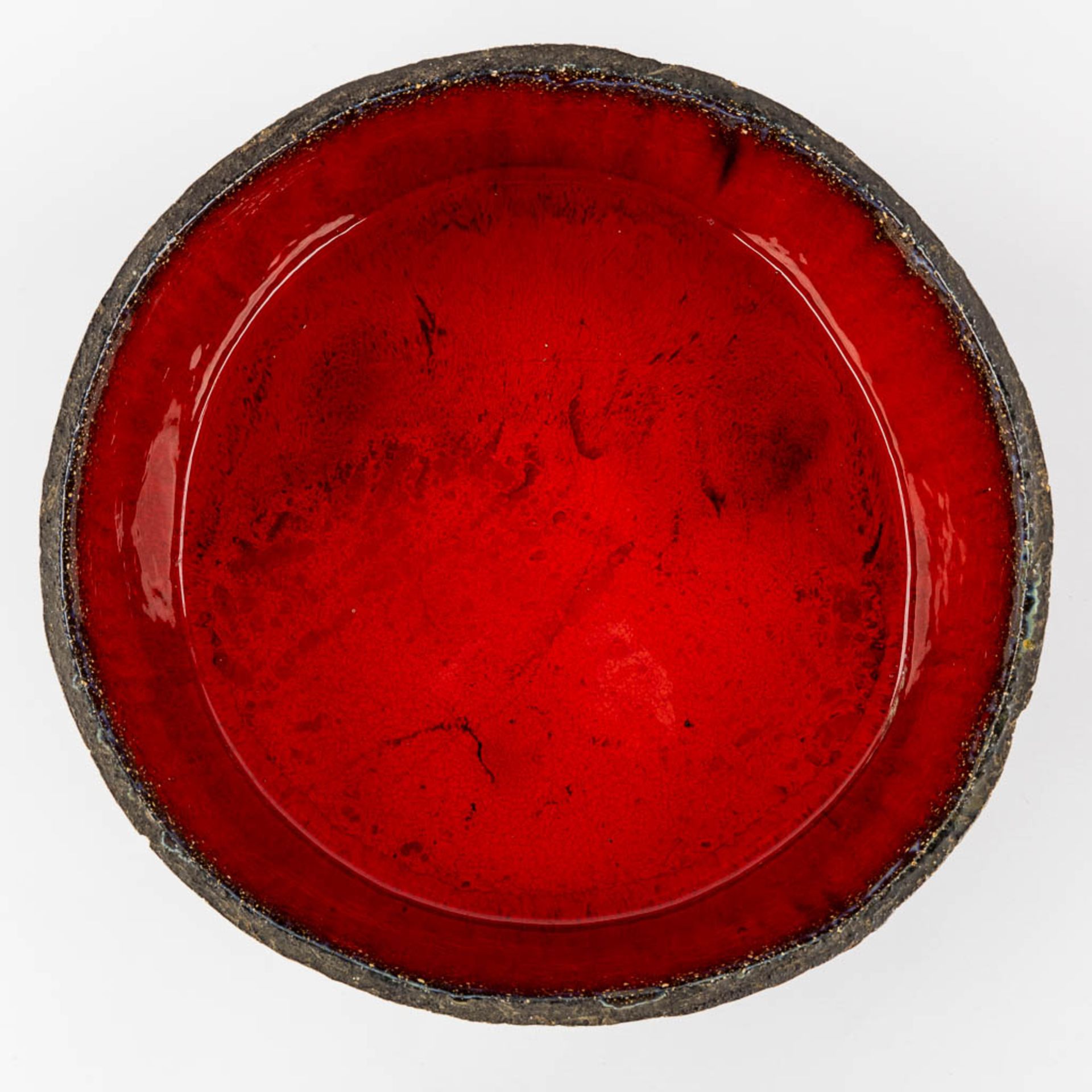 Jan NOLF (1931-1999) 'Brutalist bowl' glazed ceramics. (H:15 x D:35 cm) - Image 6 of 9