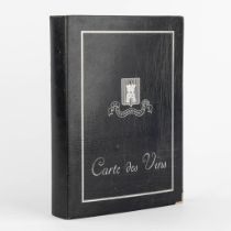Carte Des Vins, 'La Tour D'Argent et du Café Anglais', a wine card, circa 1990. (L:6 x W:25 x H:34 c