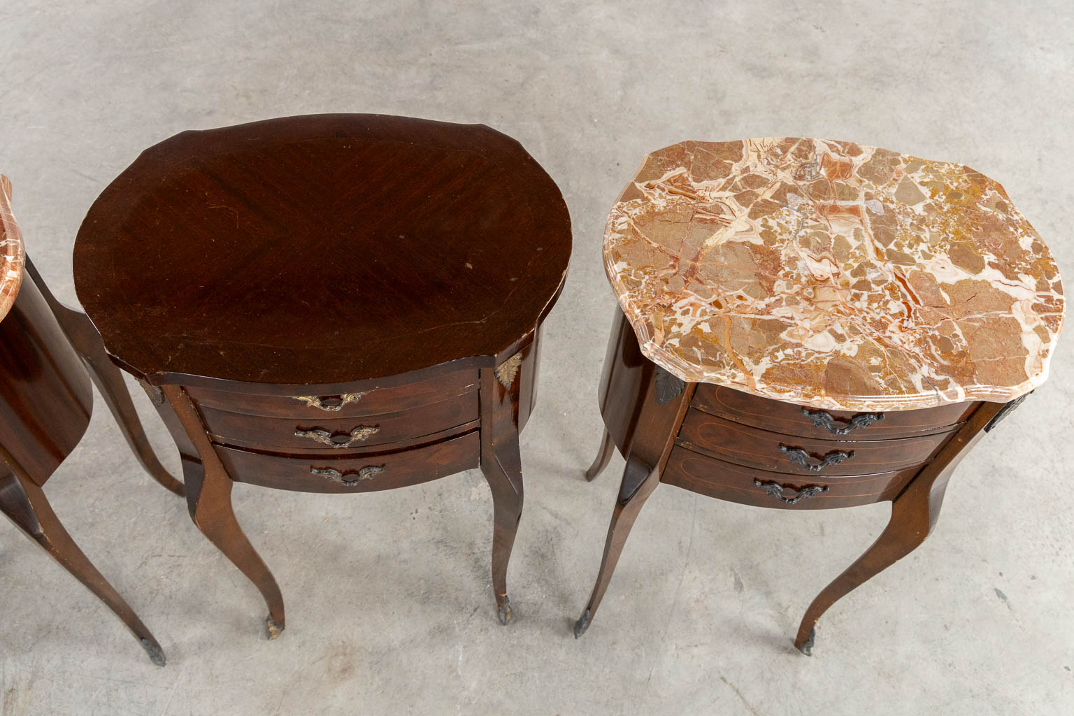Five side tables or nightstands. (L:27 x W:40 x H:72 cm) - Image 11 of 14