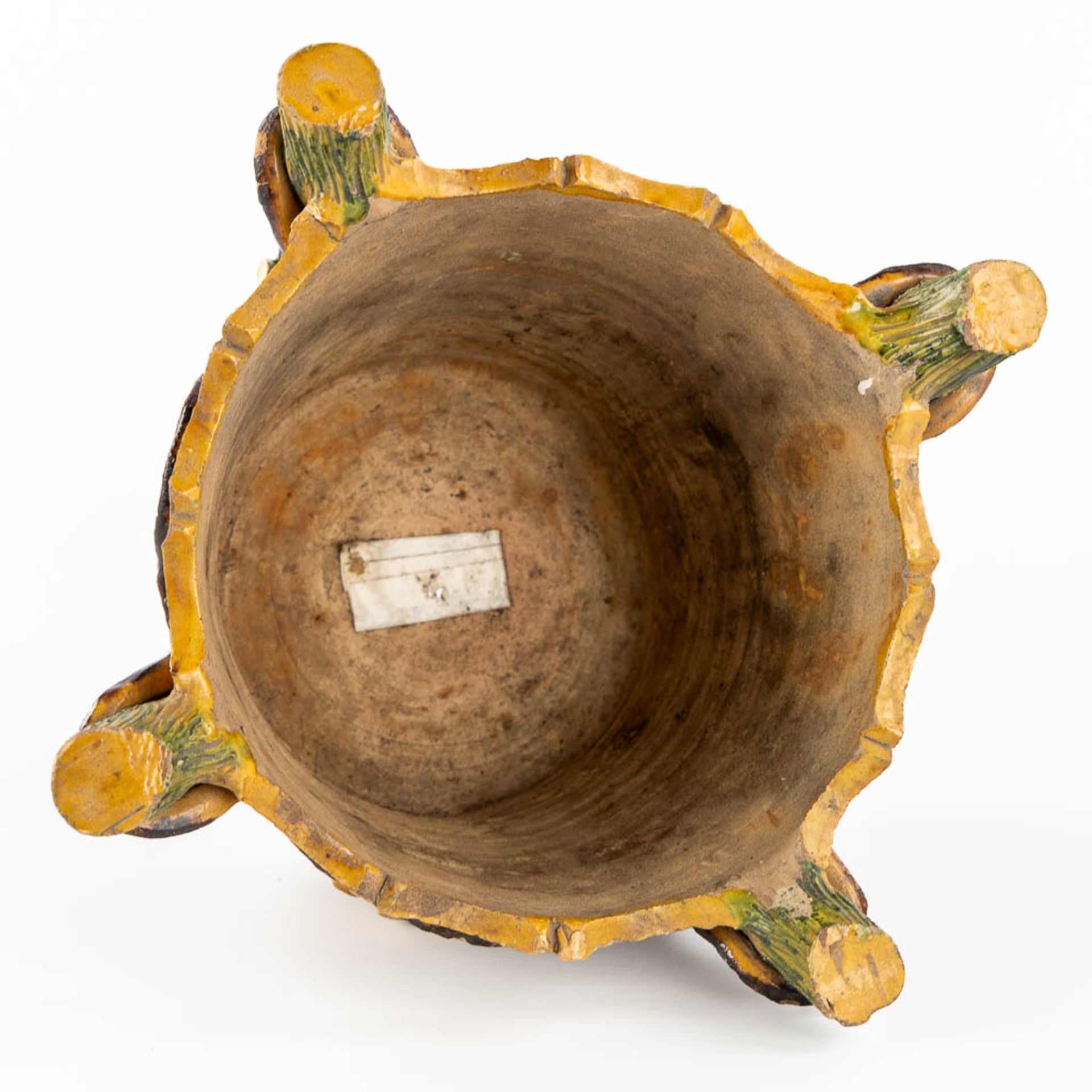 A 'Faux Bois' cache-pot, Terracotta, France. Circa 1900. (L:26 x W:28 x H:24 cm) - Image 8 of 13
