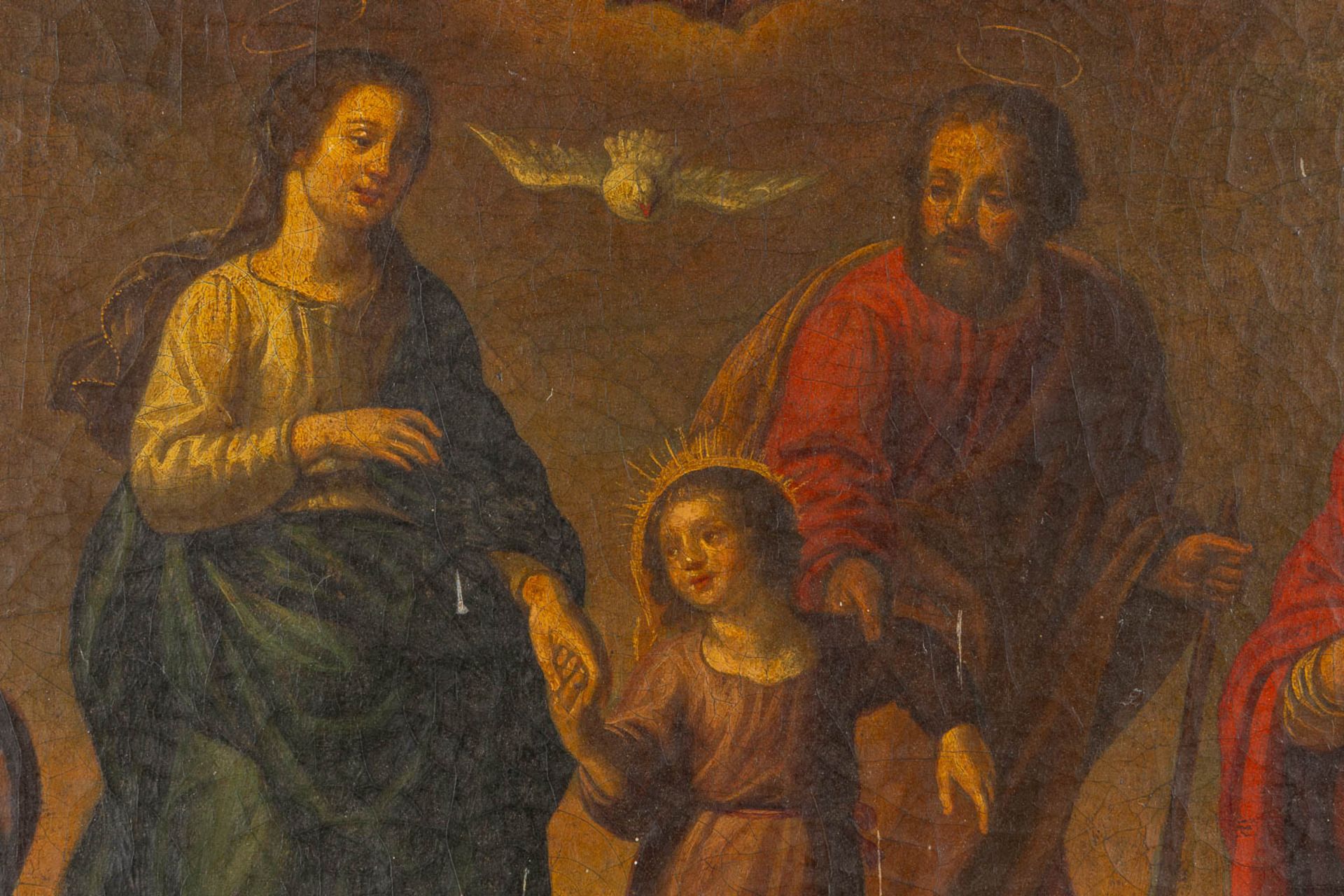 After Peter Paul Rubens, 'The Return of the Holy Family from Egypt', oil on canvas. (W:48 x H:58 cm) - Image 5 of 9