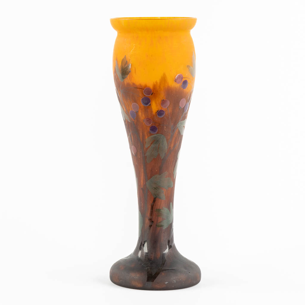 Mado, Nancy, a pate de verre vase. (H:30 x D:10 cm) - Image 3 of 9