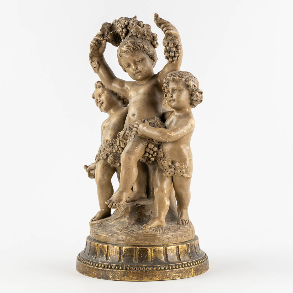 Pierre BALESTRA (XIX-XX) 'Bacchanal scène'. (L:28 x W:26 x H:50 cm) - Image 3 of 13