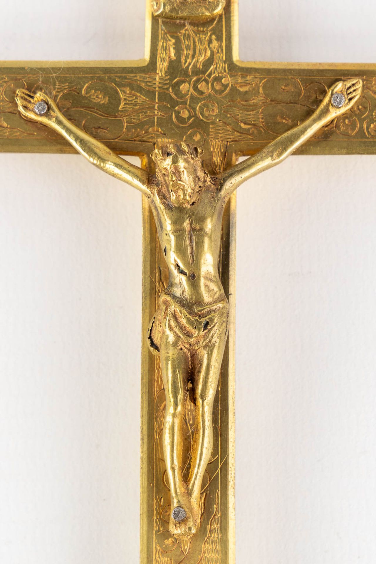 A reliquary crucifix with 5 relics and the original document, Domini Nostri Jesu Christi. (W:9 x H:1 - Bild 6 aus 12