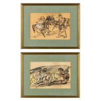 Maurice DUPUIS (1882-1959) 'Watercolour drawings'. (W:32 x H:21 cm)