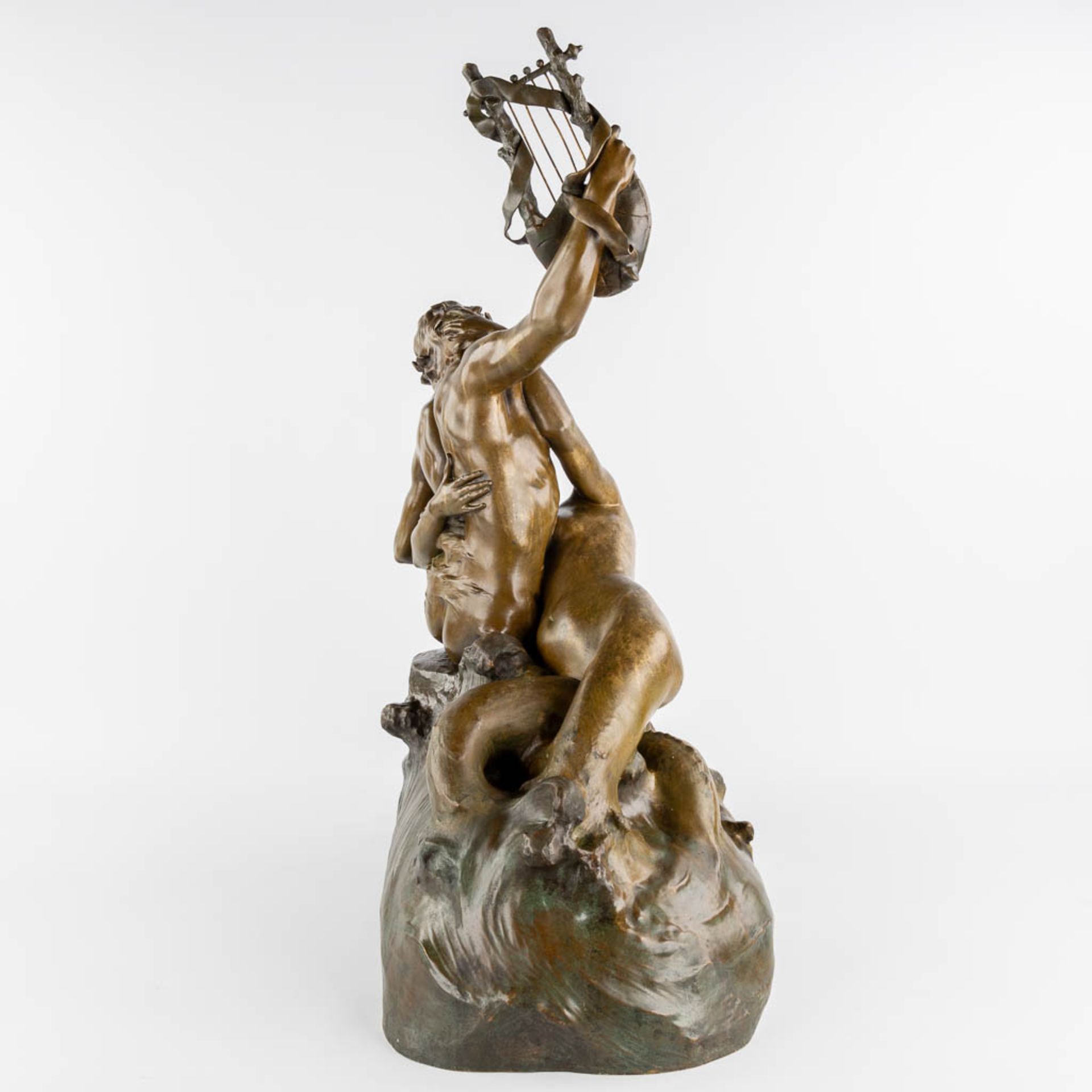 Emmanuel HANNAUX (1855-1934) 'Le Poète et la Sirène' (L:30 x W:70 x H:77 cm) - Bild 6 aus 13