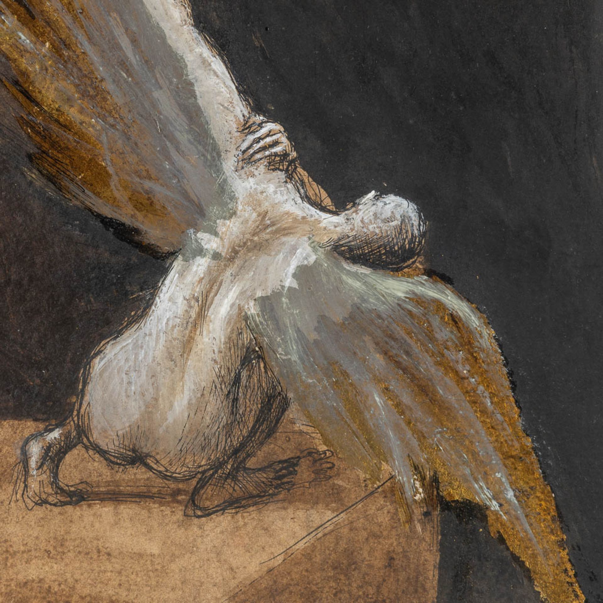 Roland DEVOLDER (1938) 'Angels'. (W:29 x H:39 cm) - Image 4 of 6
