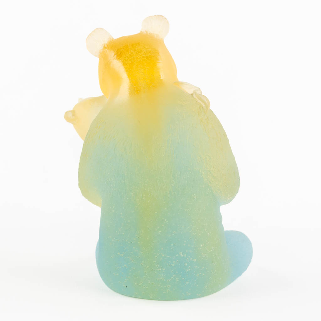 Daum, France 'Bear with a cub' pate de verre glass. (L:12 x W:11,5 x H:15,5 cm) - Bild 5 aus 9