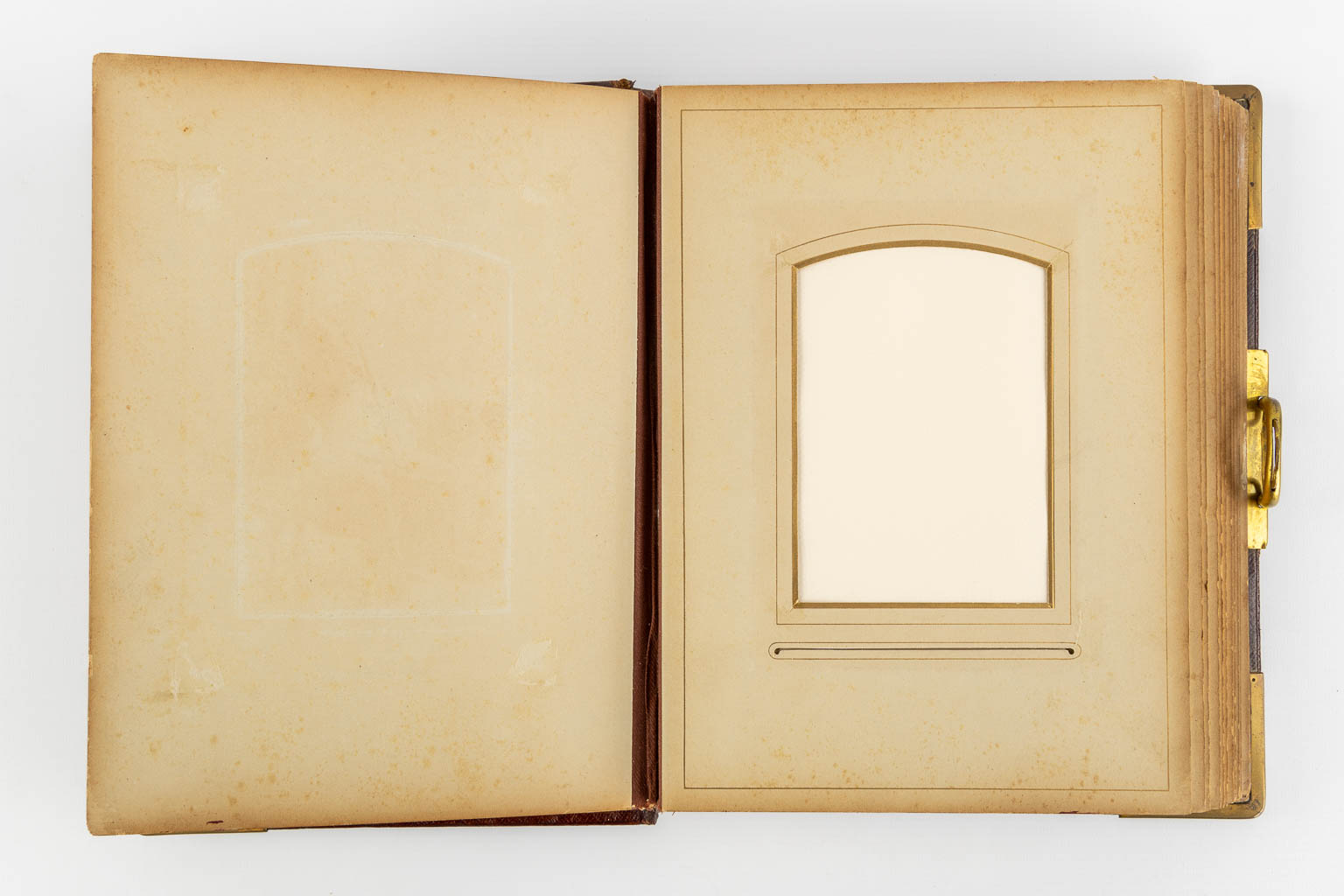 A family picture book, leather mounted with bronze, Art Nouveau. - Image 9 of 11